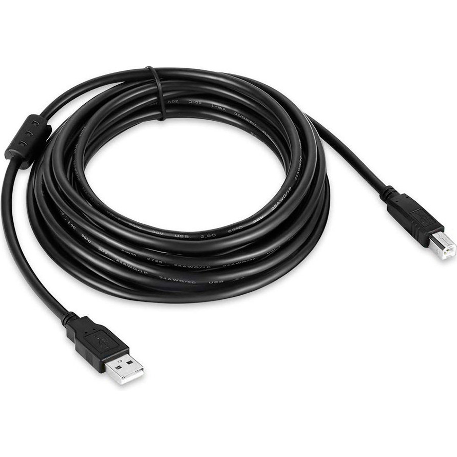 Кабель COLORWAY USB 2.0 AM/BM 2м Black (CW-CBUB072-BK)