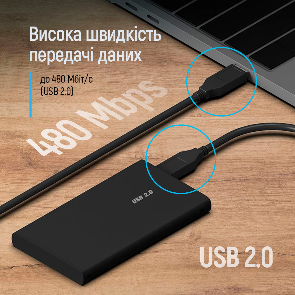 Кабель COLORWAY USB2.0 AM/AМ 1м (CW-CBUU071-BK)