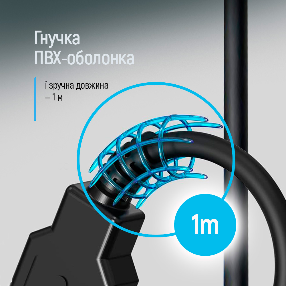 Кабель COLORWAY USB2.0 AM/AМ 1м (CW-CBUU071-BK)