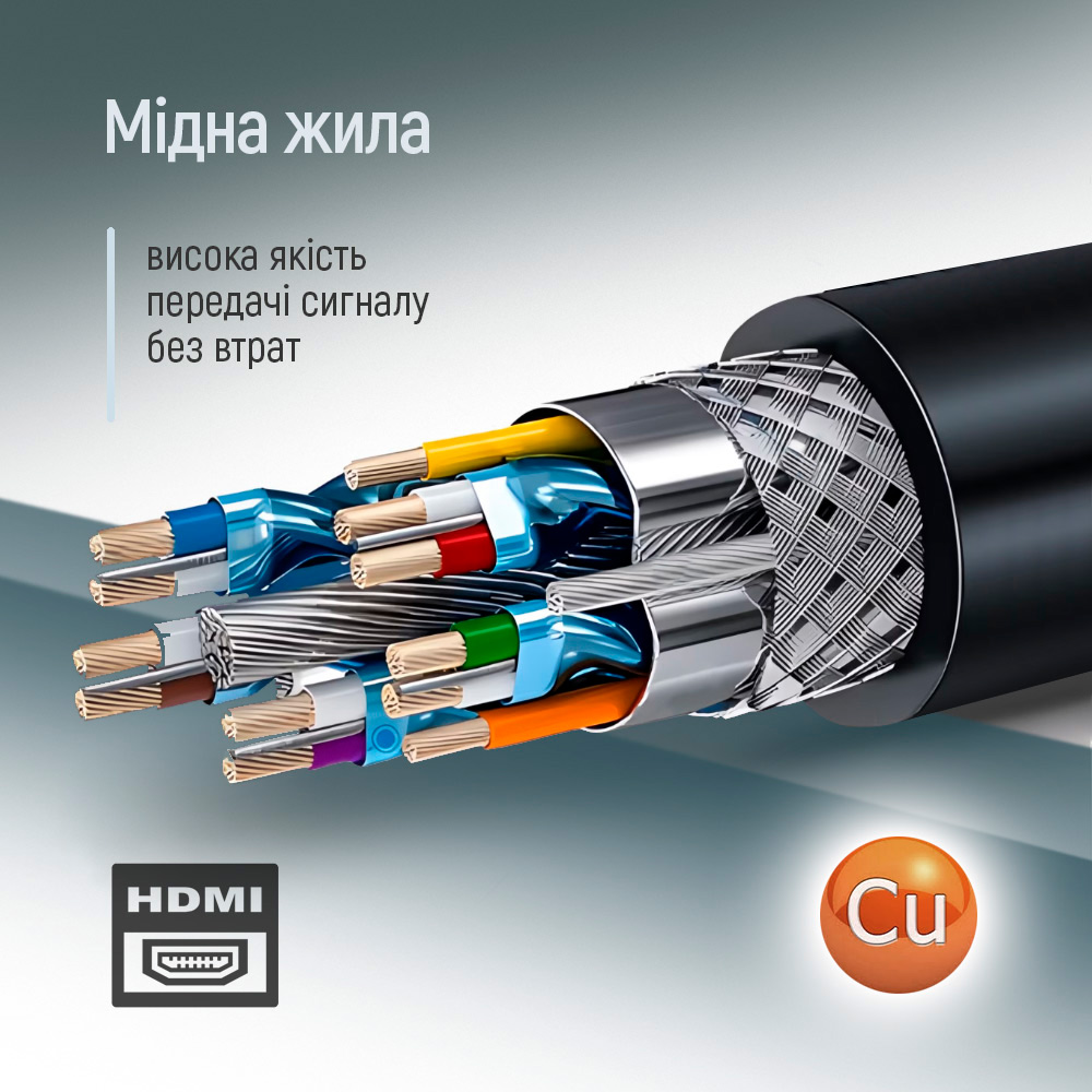Кабель COLORWAY HDMI v2.0 3м Black