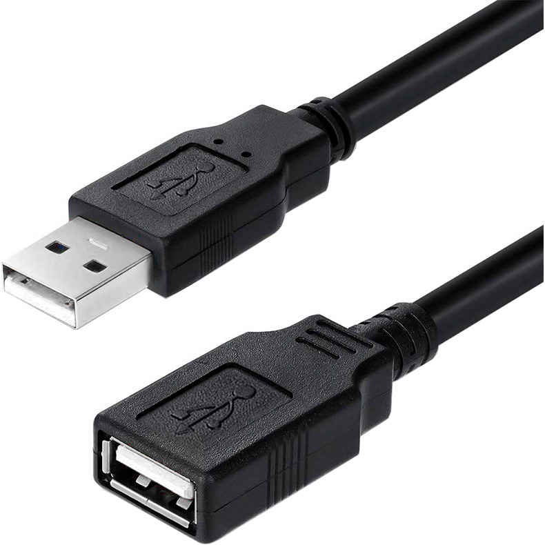 Кабель-подовжувач COLORWAY USB2.0 AM/AF 1.8м Black (CW-CBUF076-BK)