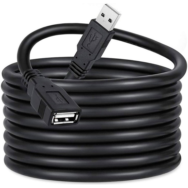 Кабель-подовжувач COLORWAY USB2.0 AM/AF 1.8м Black (CW-CBUF076-BK)