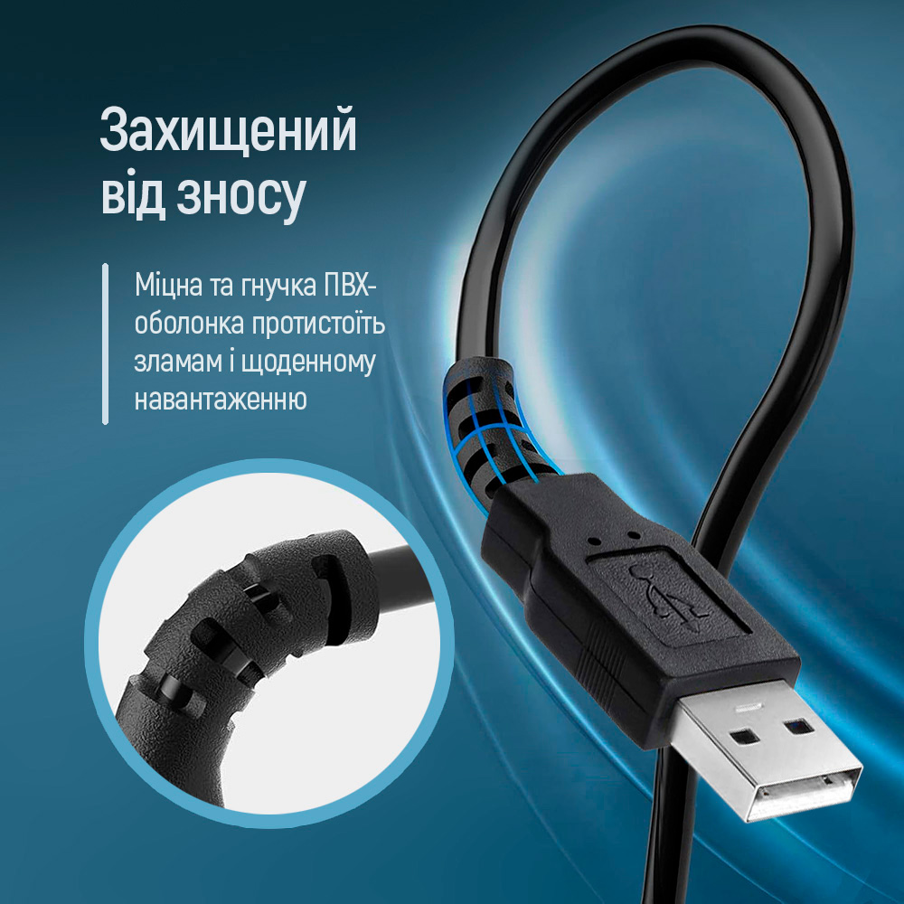 Кабель-подовжувач COLORWAY USB2.0 AM/AF 1.8м Black (CW-CBUF076-BK)