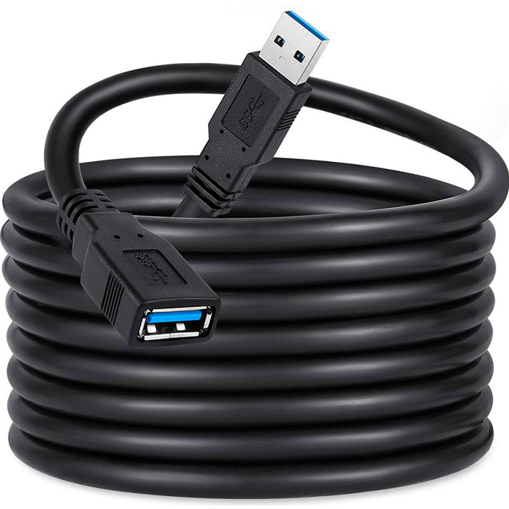 Кабель-подовжувач COLORWAY USB3.0 AM/AF 1.8м Black (CW-CBUF075-BK)