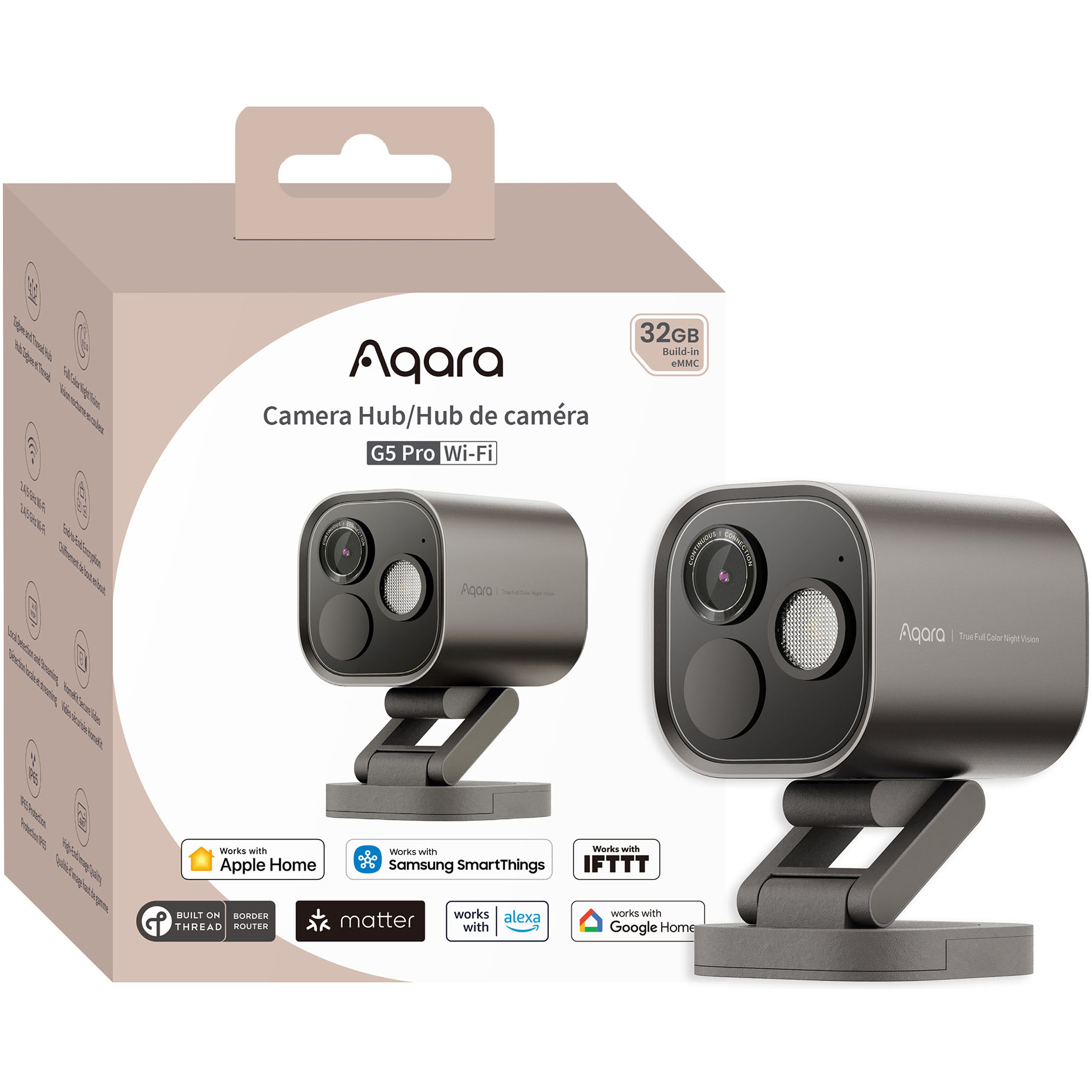 IP-камера-хаб AQARA G5 Pro Wi-Fi Gray (CH-C07D)