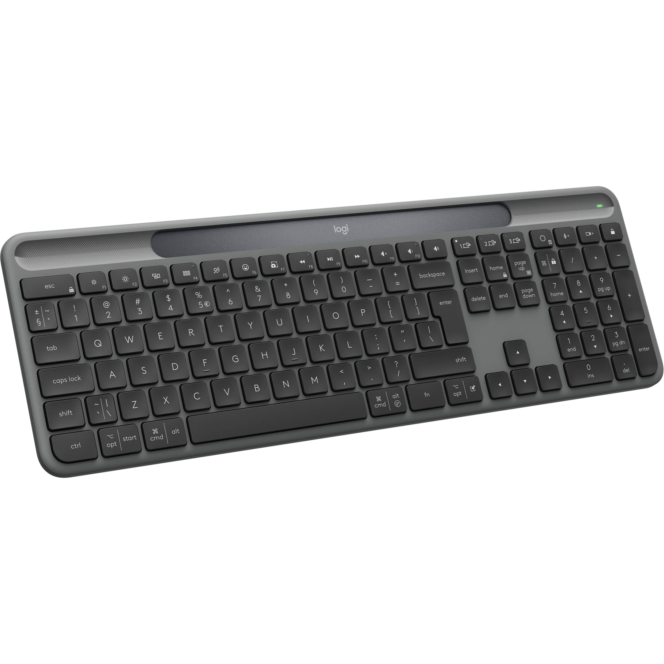 Клавіатура бездротова LOGITECH Signature Slim Solar+ K980 for Business Graphite (920-013779)