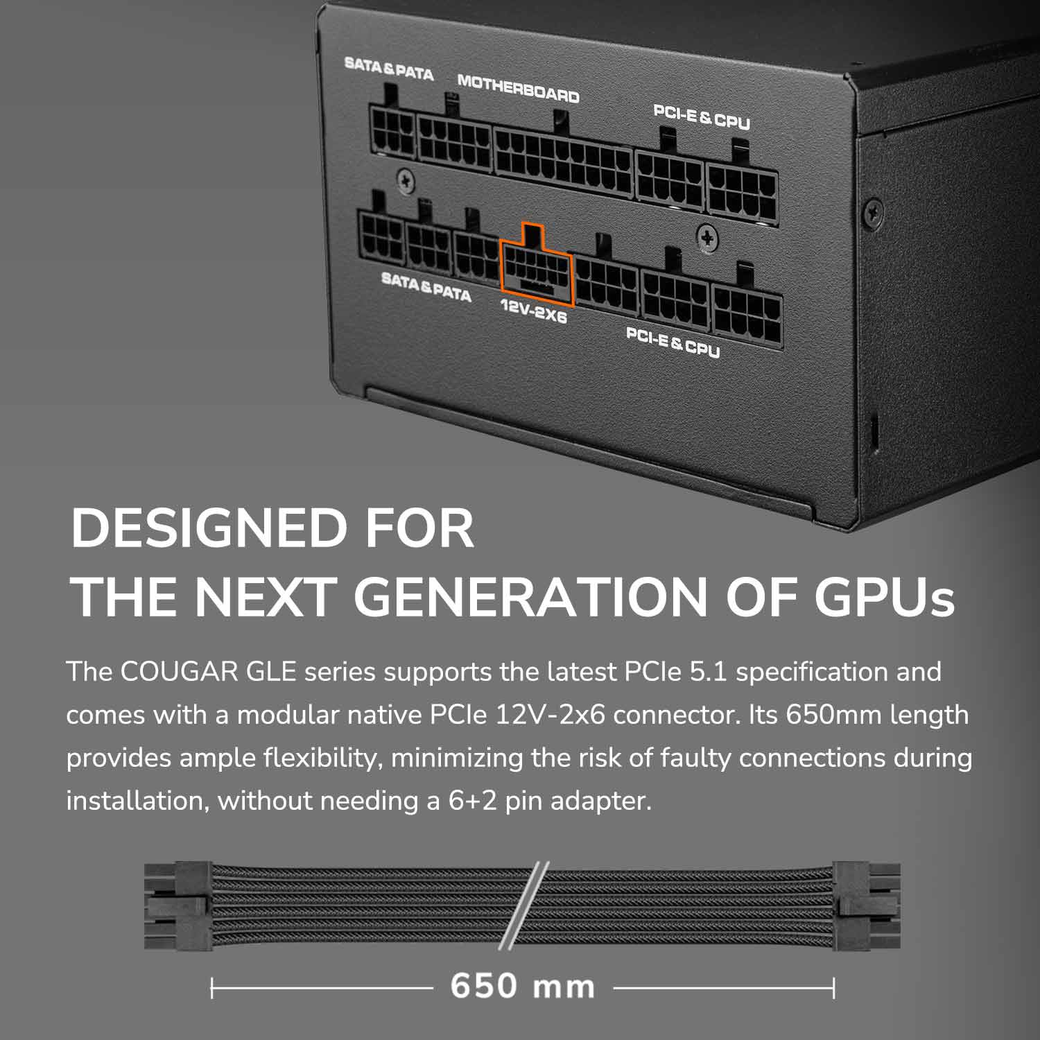 Блок питания 1200W COUGAR GLE 1200 (31GF120001P01)
