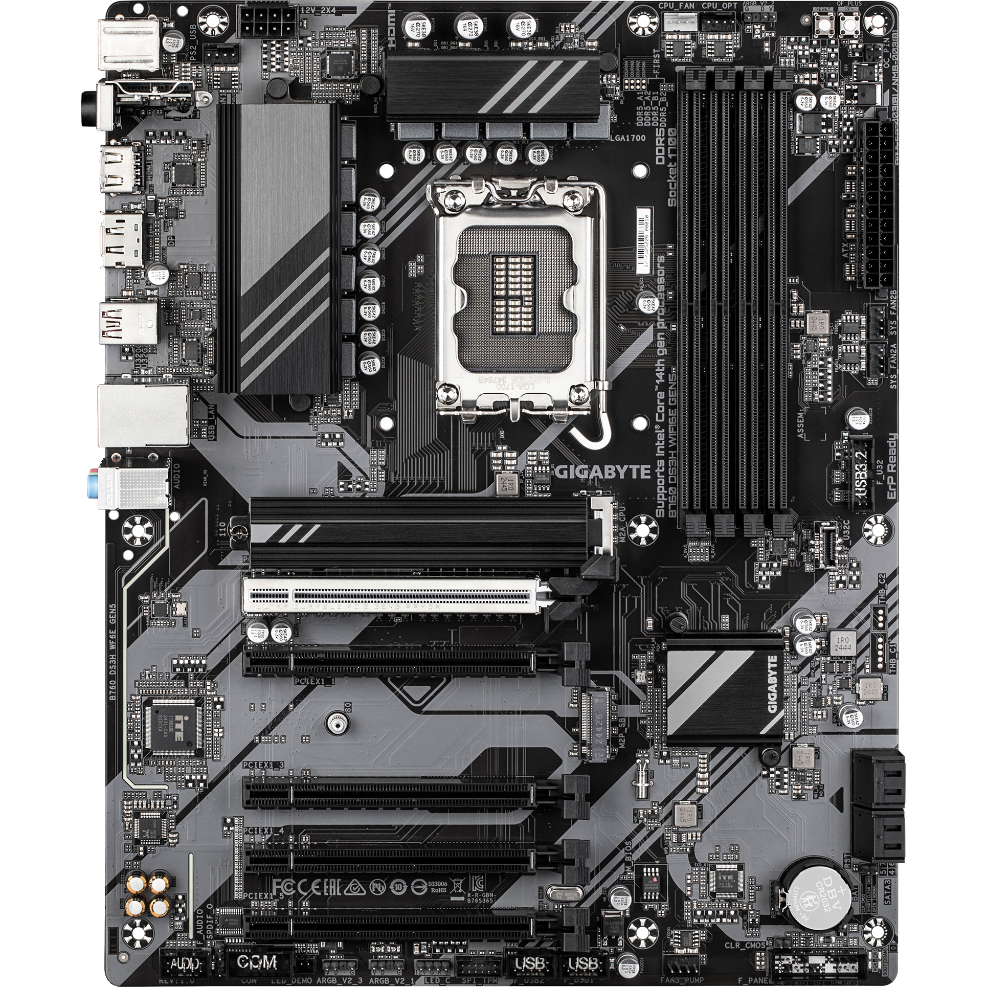 Материнская плата GIGABYTE B760 DS3H WiFi6E Gen5