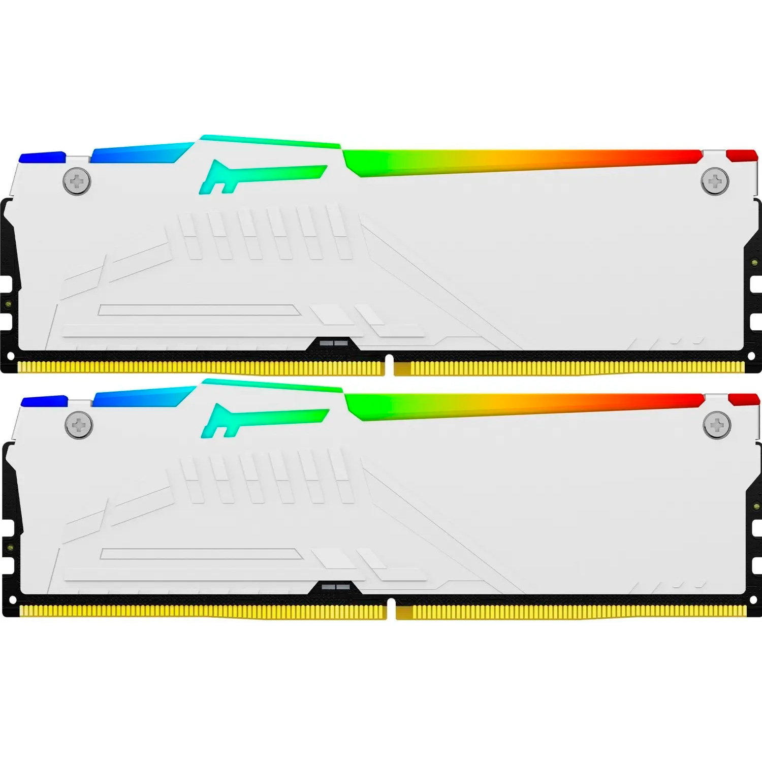 Модуль пам'яті KINGSTON FURY Beast RGB DDR5 DDR5 5200MHz 16GB Kit 2x8GB White (KF552C40BWAK2-16)