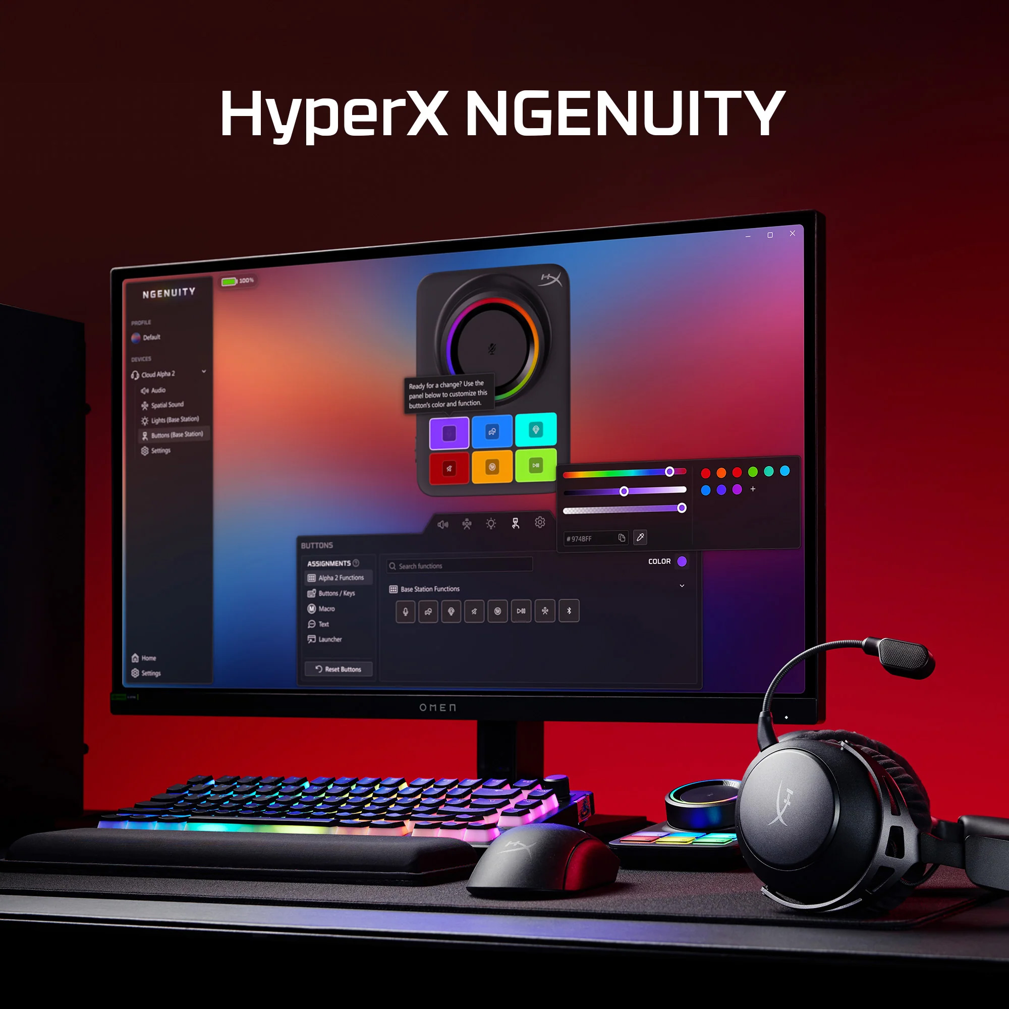 Наушники геймерские HYPERX Cloud Alpha 2 Black (AJ5C7AA)