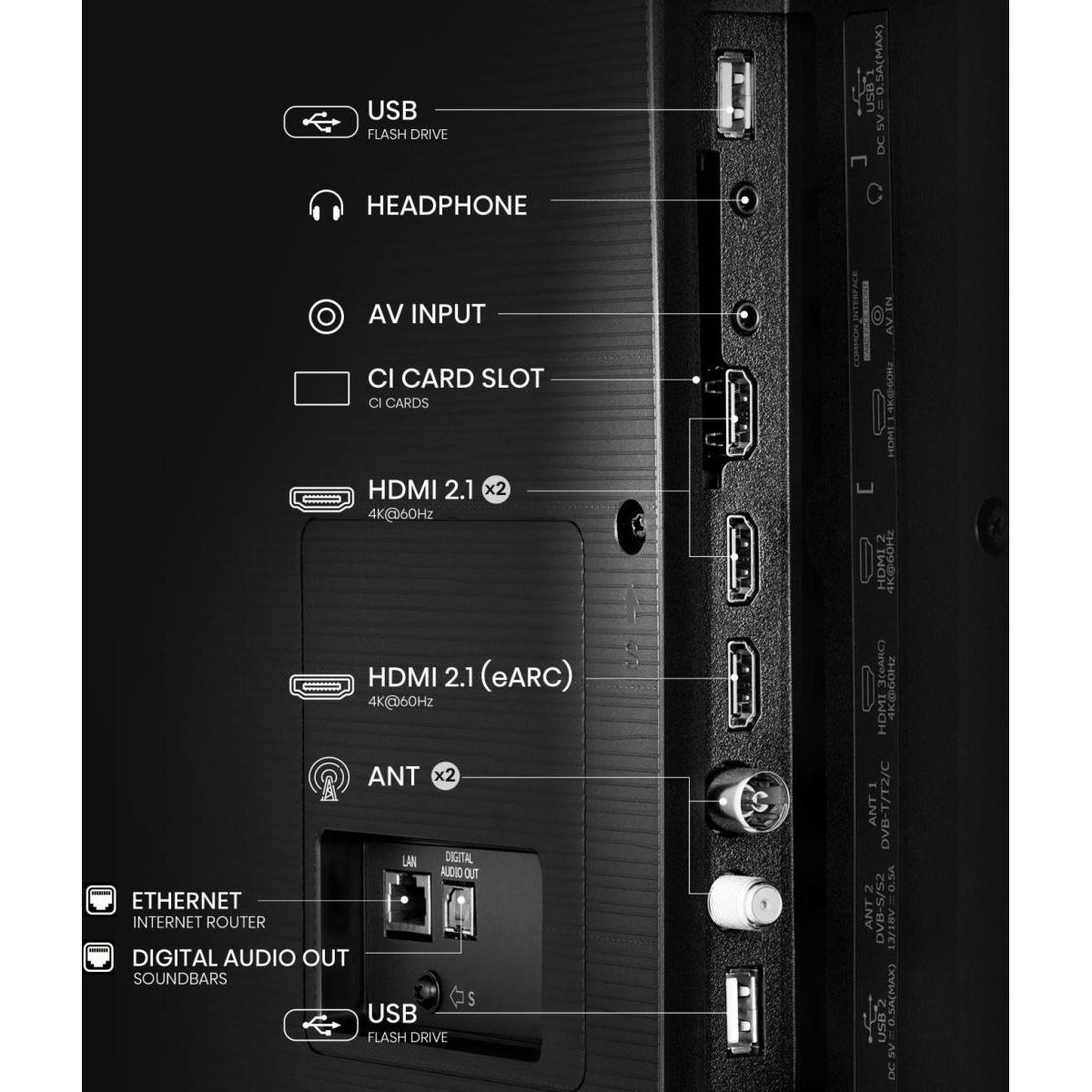 Телевізор HISENSE 75" 4K 75A6Q (20016025)