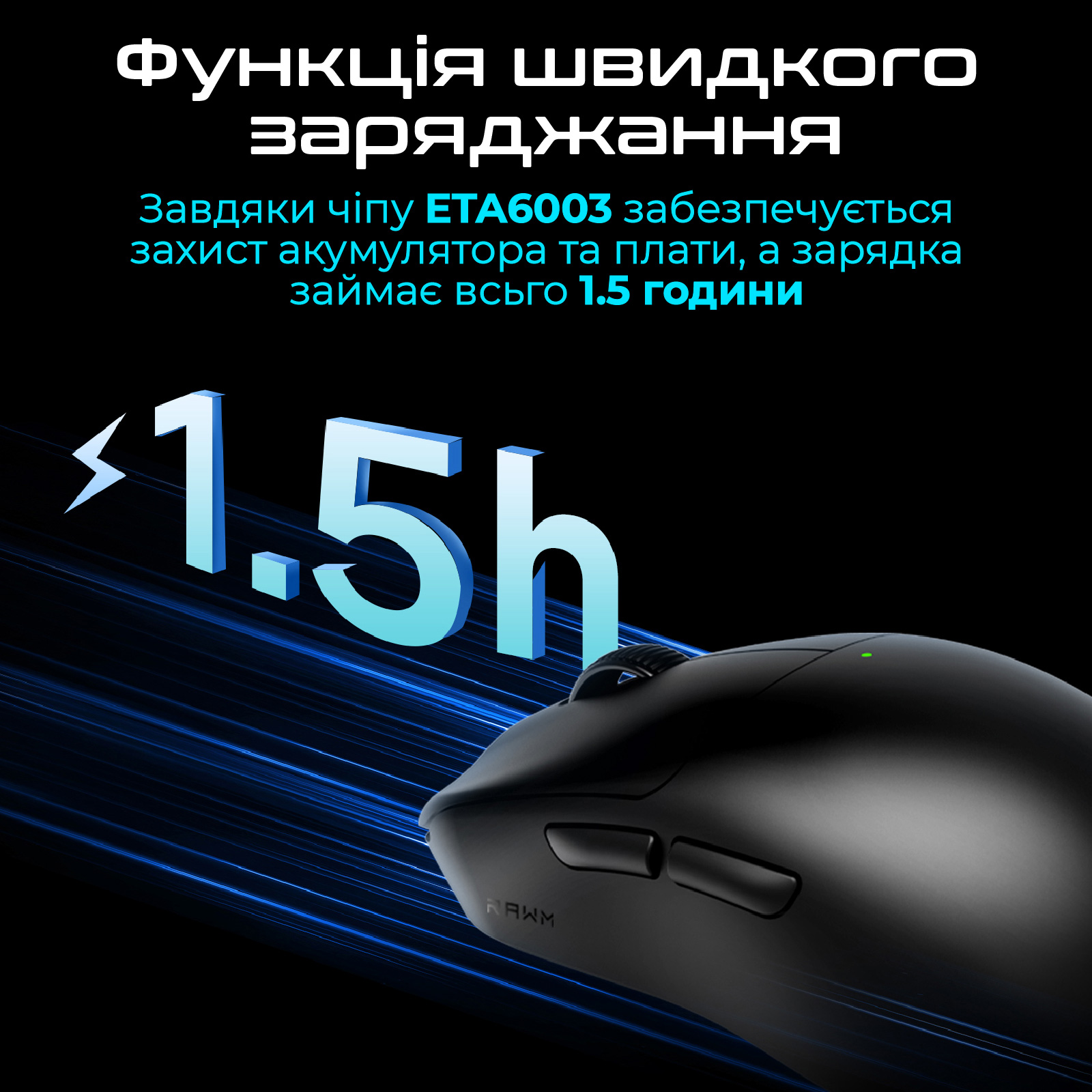 Миша RAWM ES21Pro Black