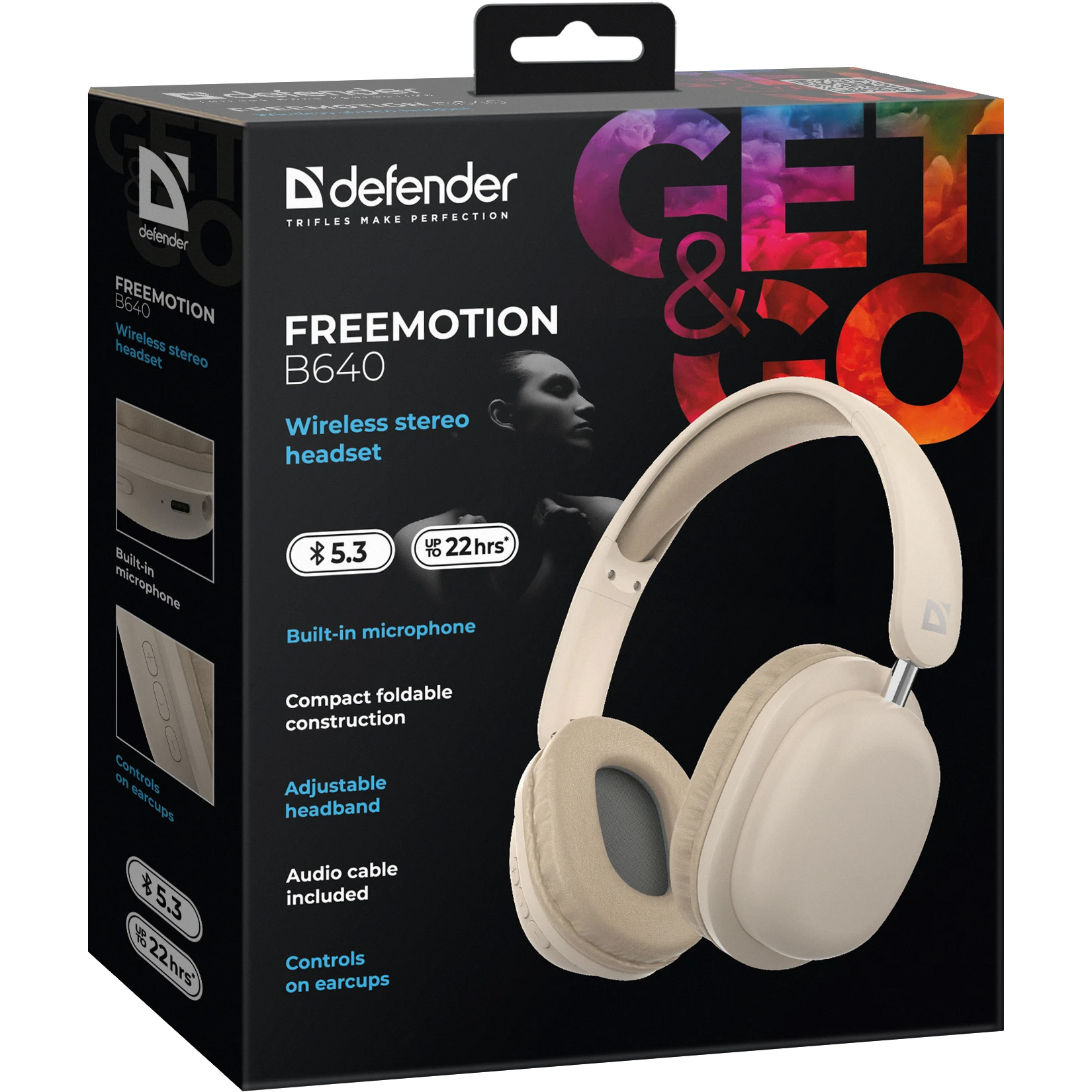 Наушники DEFENDER FreeMotion B640 Beige (63642)