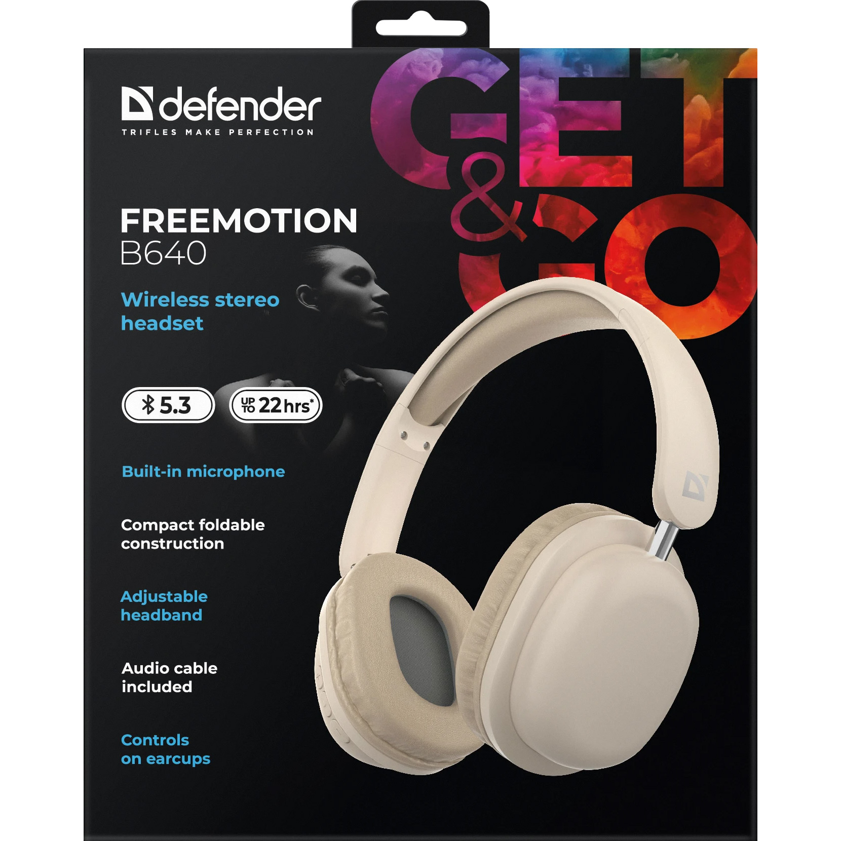 Наушники DEFENDER FreeMotion B640 Beige (63642)