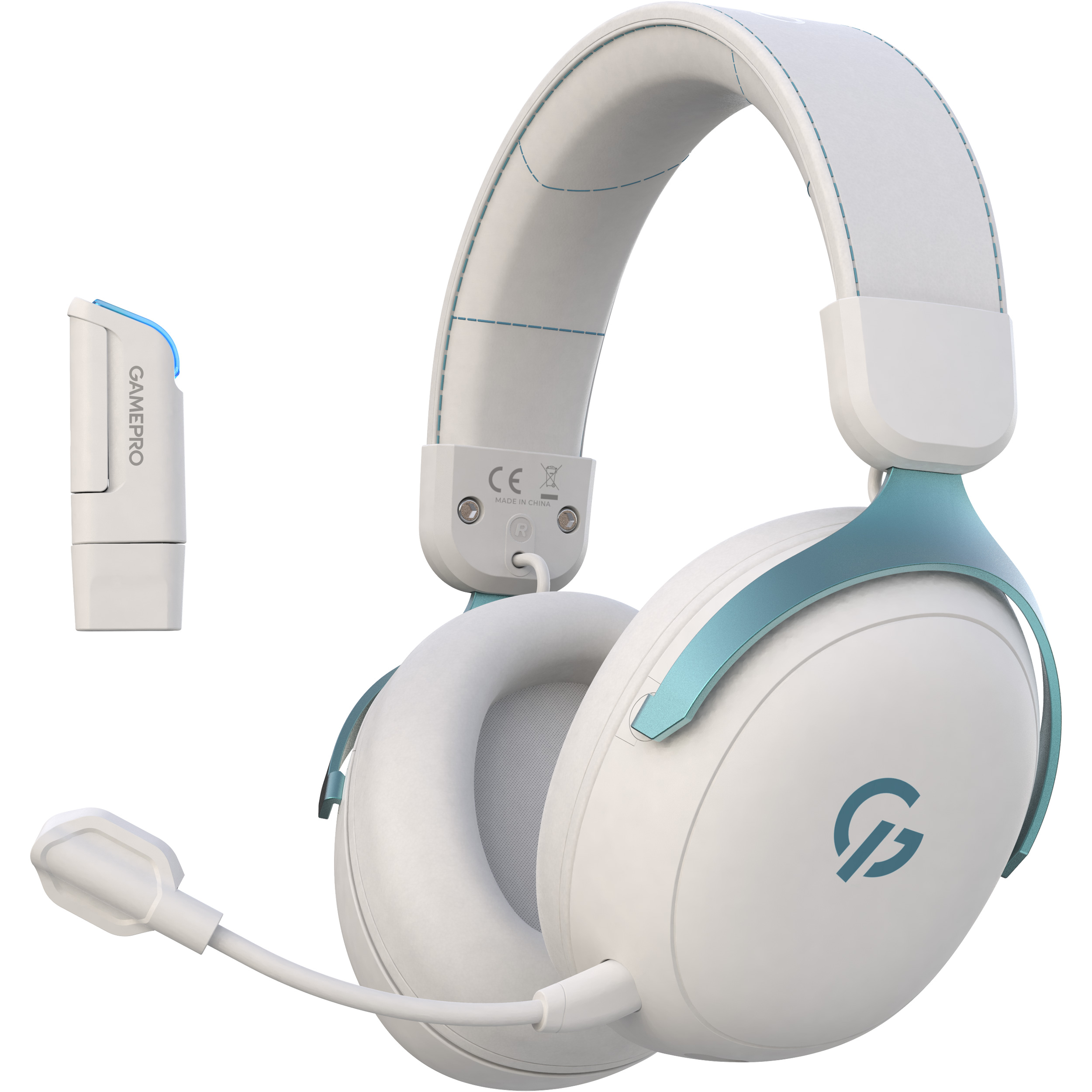 Наушники геймерские GAMEPRO Asgard Freya Pro White/Blue (HSW201WB)