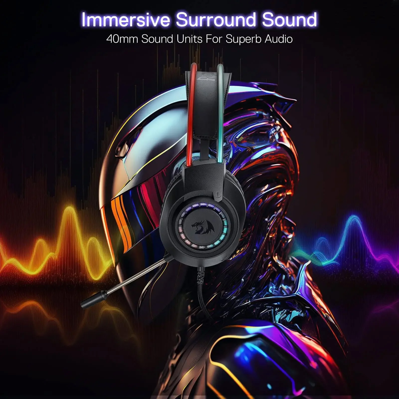 Навушники геймерскі REDRAGON Scream H231 Black (71931)