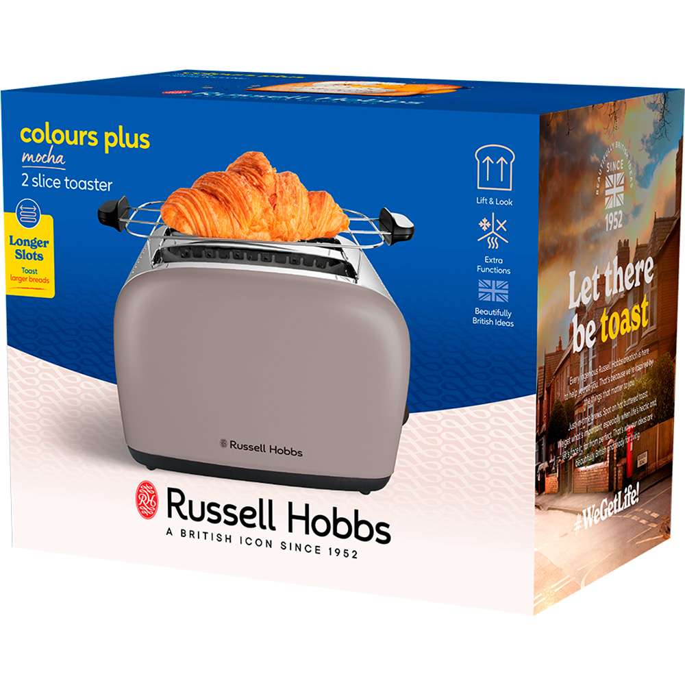 Тостер RUSSELL HOBBS Colours Plus 2 Slice Mocha (26931-56)