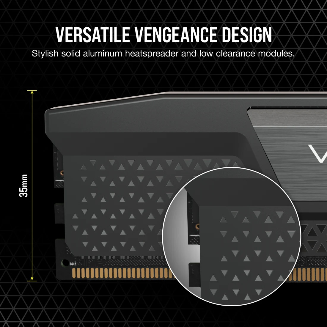 Модуль пам'яті CORSAIR Vengeance DDR5 6800MHz 32GB Kit 2x16GB Black (CMK32GX5M2B6800C40)
