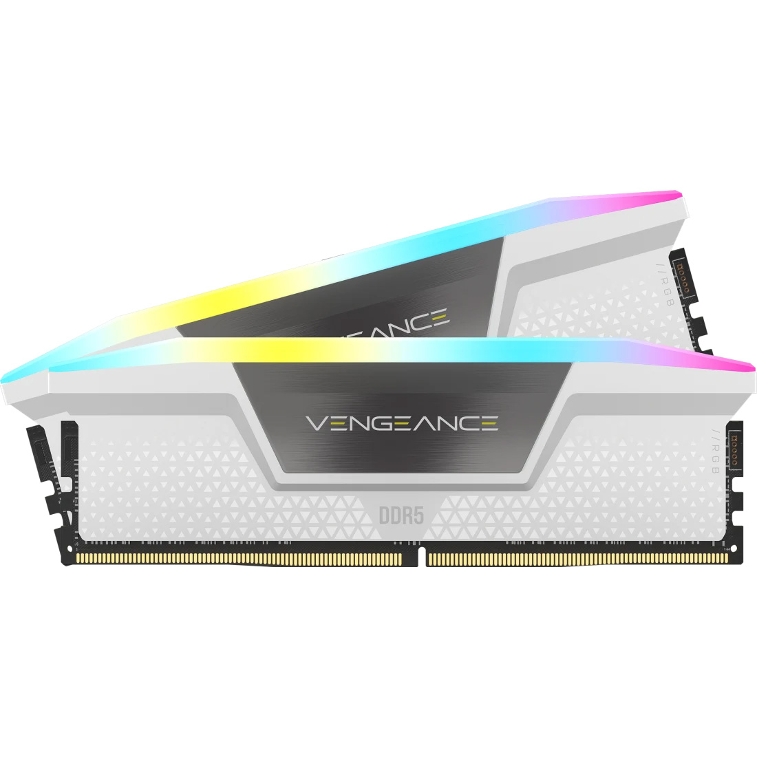 Модуль памяти CORSAIR Vengeance RGB DDR5 6400MHz 32GB Kit 2x16GB White (CMH32GX5M2B6400Z32W)