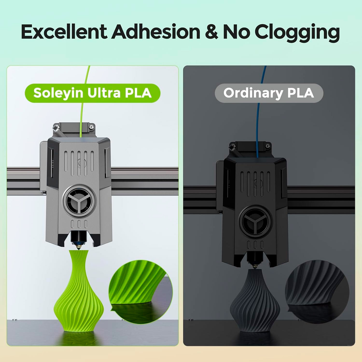 Пластик (філамент) для 3D принтера CREALITY Soleyin Ultra PLA 1.75mm, 1кг, White (3301010609)