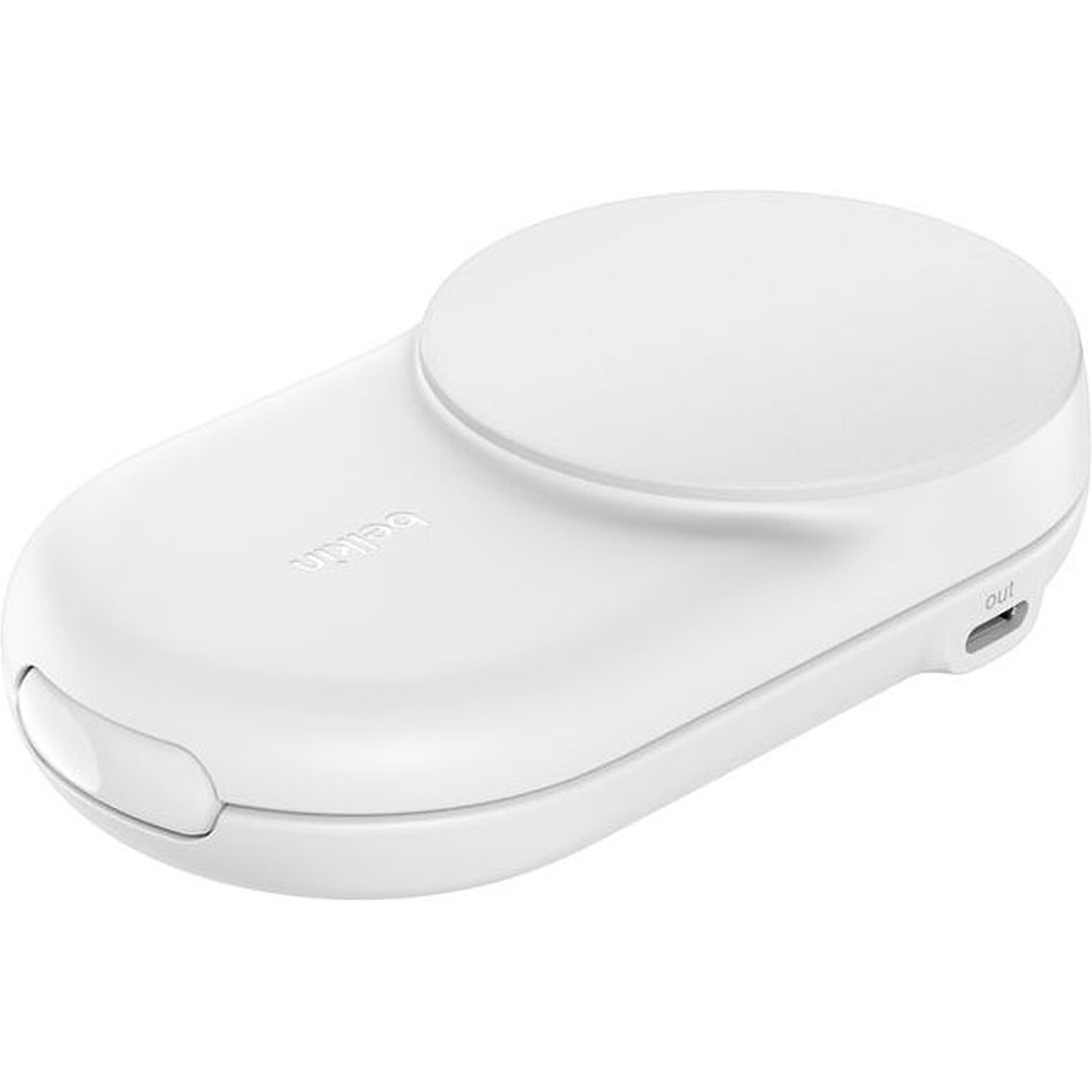 Бездротовий зарядний пристрій BELKIN UltraCharge 2-in-1 Foldable Magnetic Charger Qi2 25W White (WIZ039KQWH)