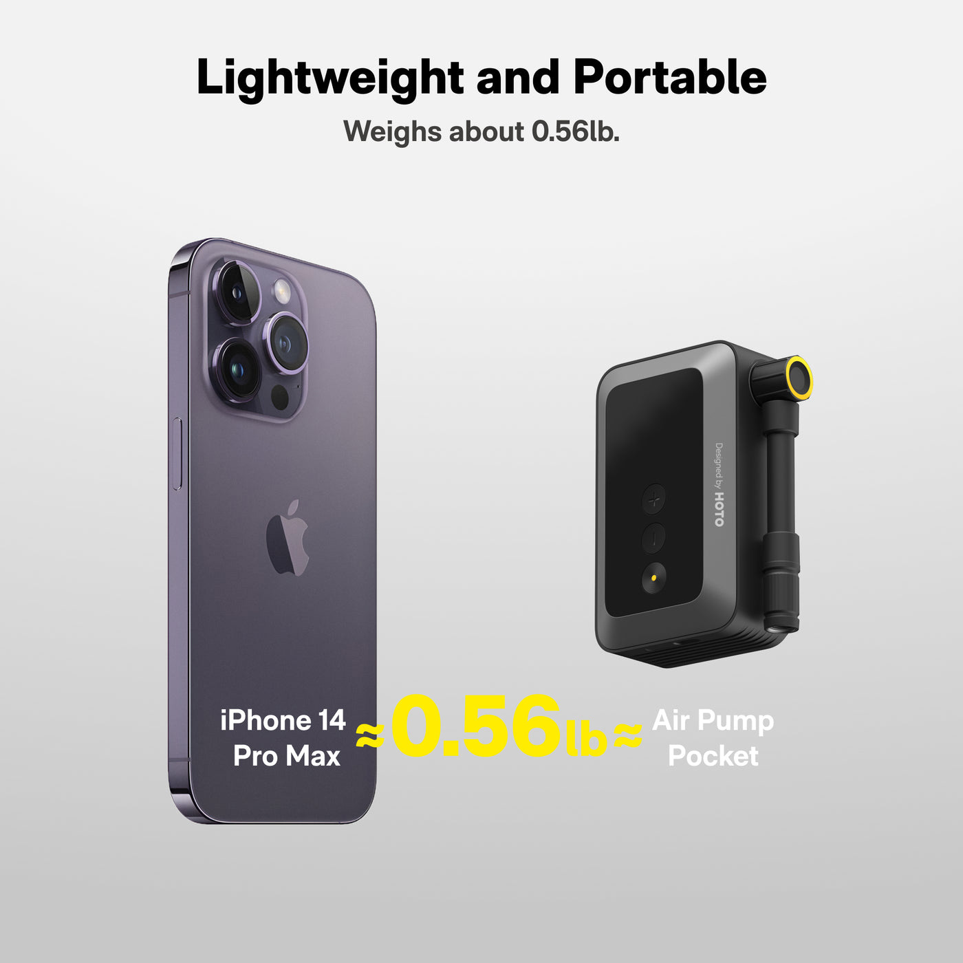 Портативний насос HOTO Air Pump Pocket (QWCQA002)