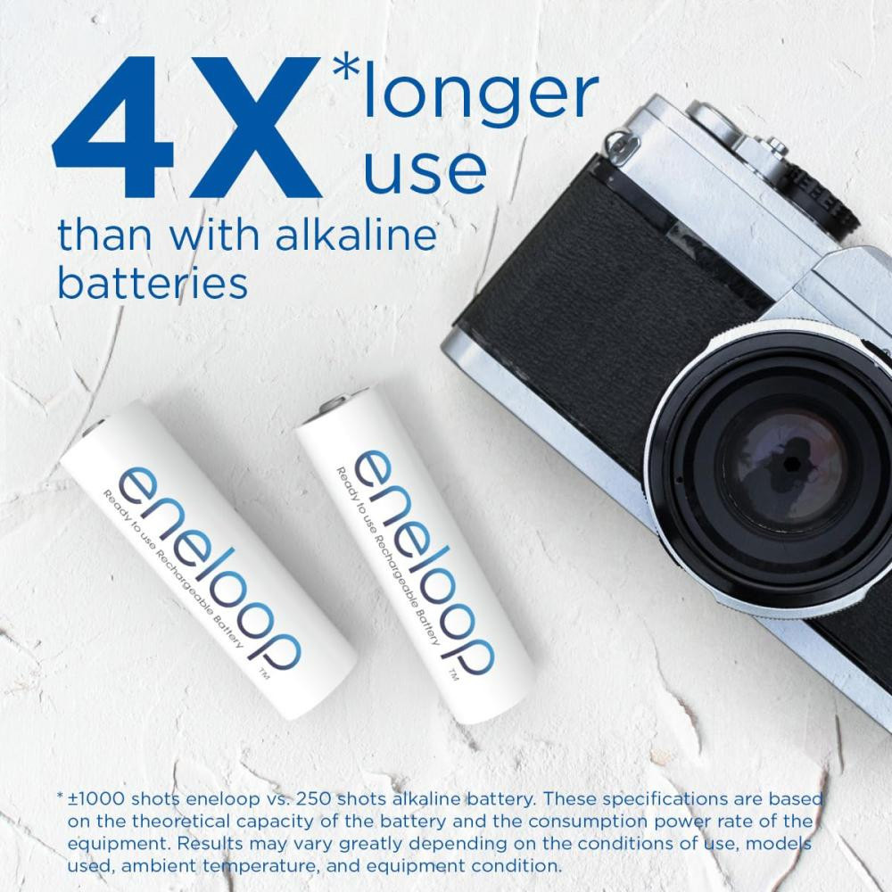 Аккумулятор PANASONIC Eneloop + Case AA 2000mAh 4шт/уп (BK-3MCDE/4CP+CASE)