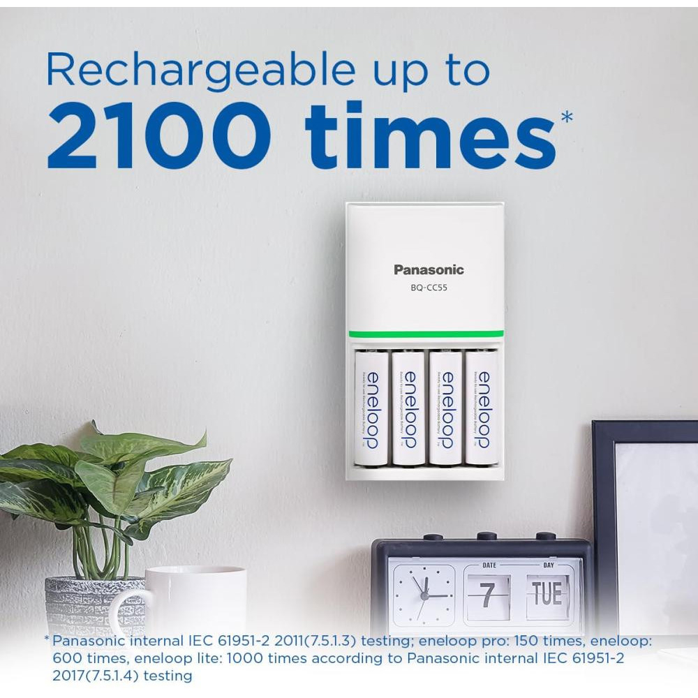 Аккумулятор PANASONIC Eneloop + Case AA 2000mAh 4шт/уп (BK-3MCDE/4CP+CASE)