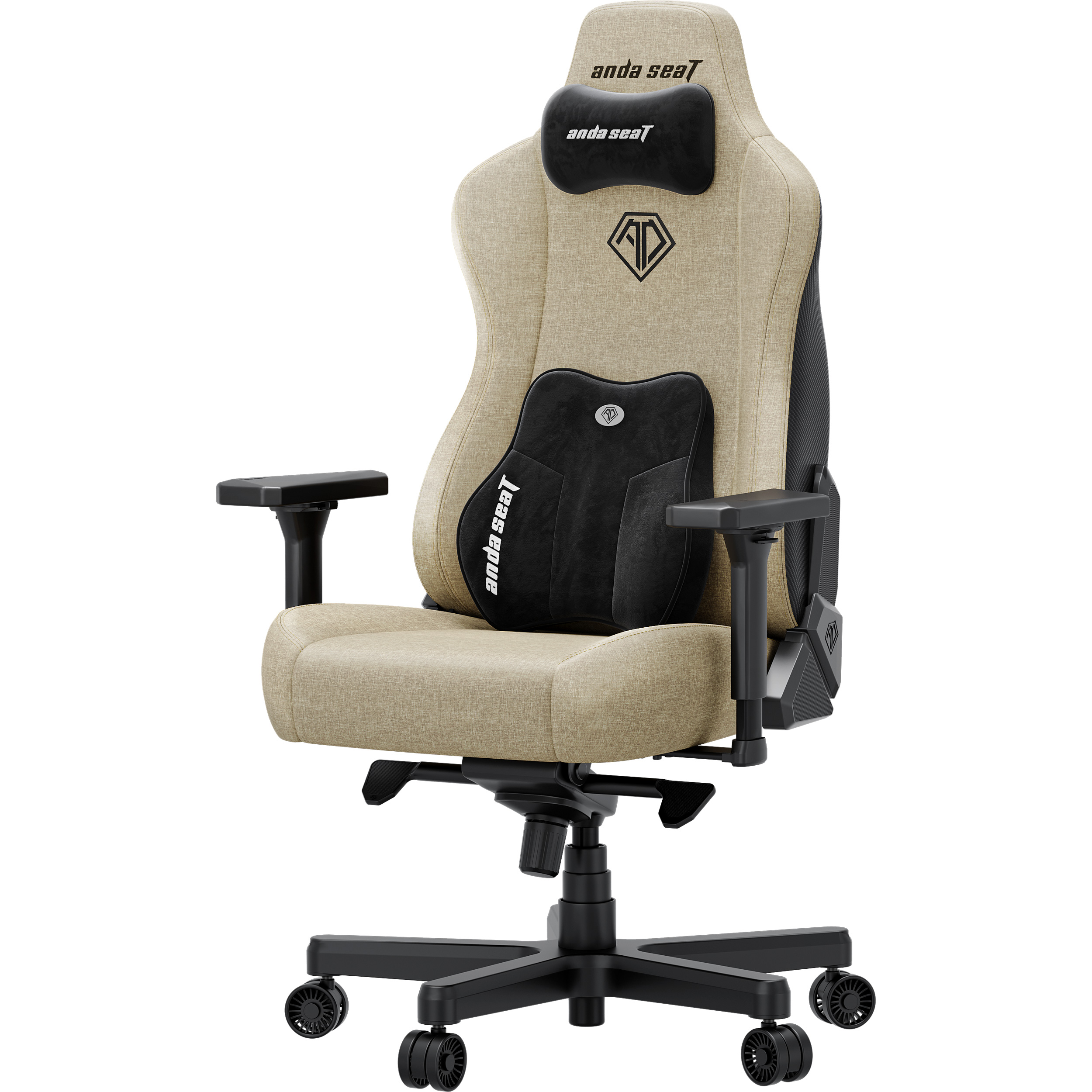 Крісло геймерське ANDA SEAT Kaiser 3E Fabric XL Beige