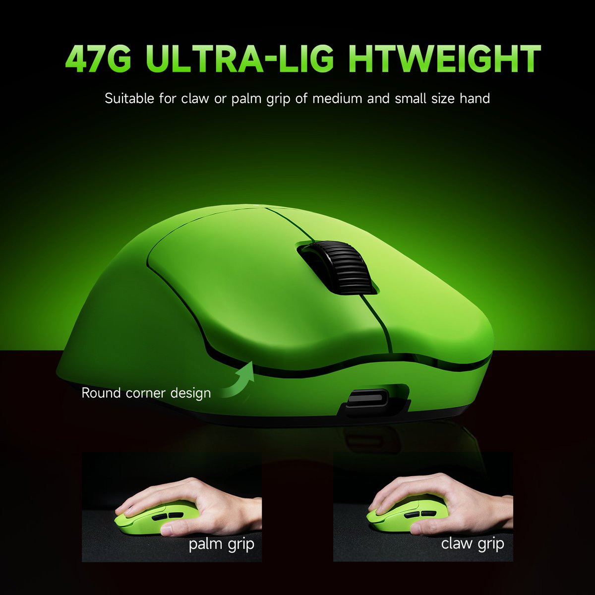 Миша RAWM ES21Pro Green
