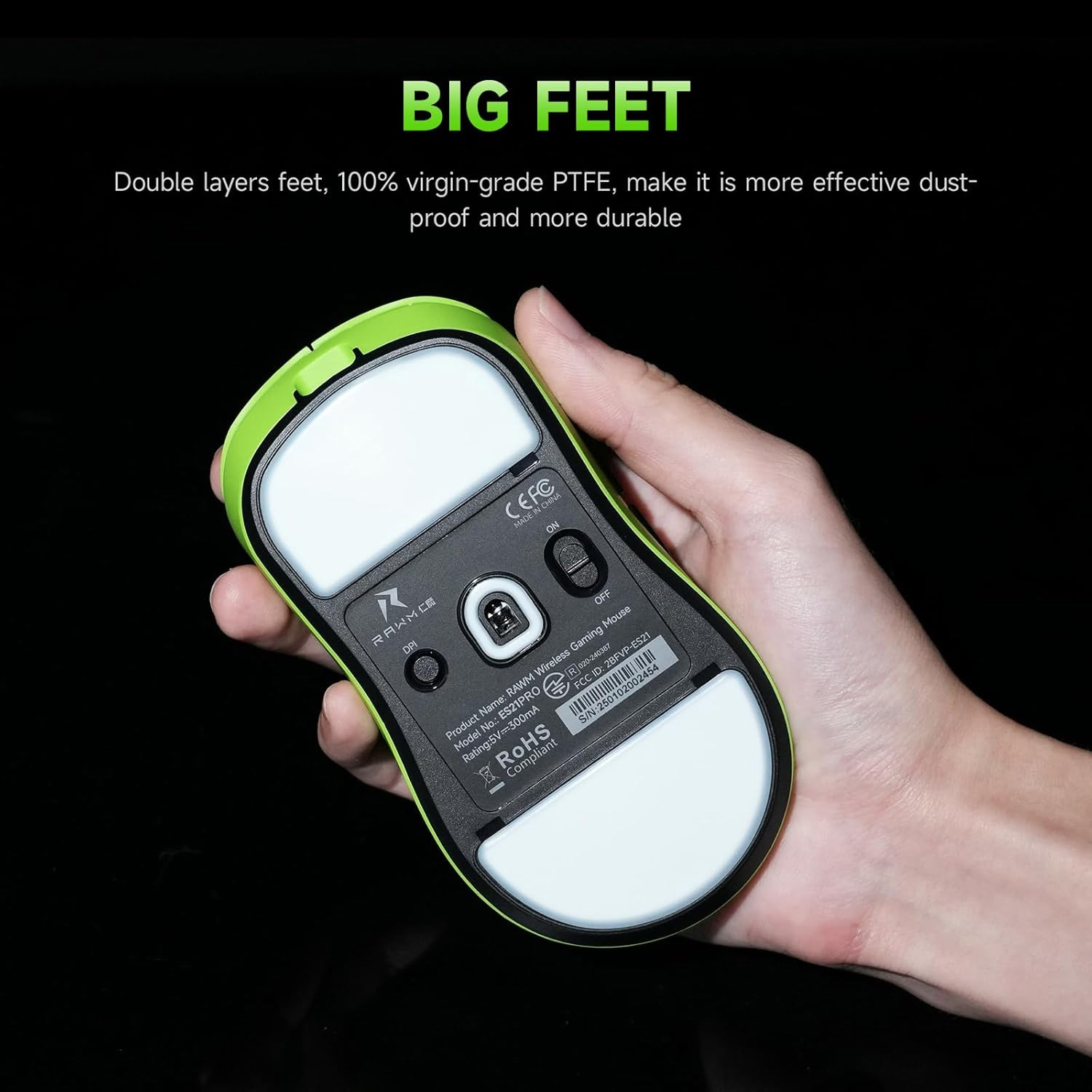Миша RAWM ES21Pro Green