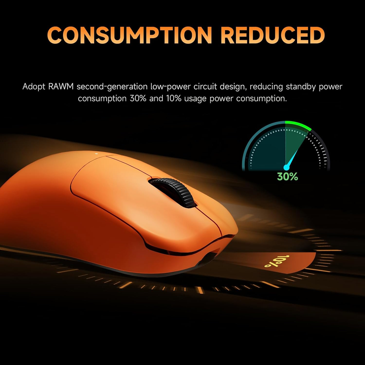 Миша RAWM ES21Pro Orange