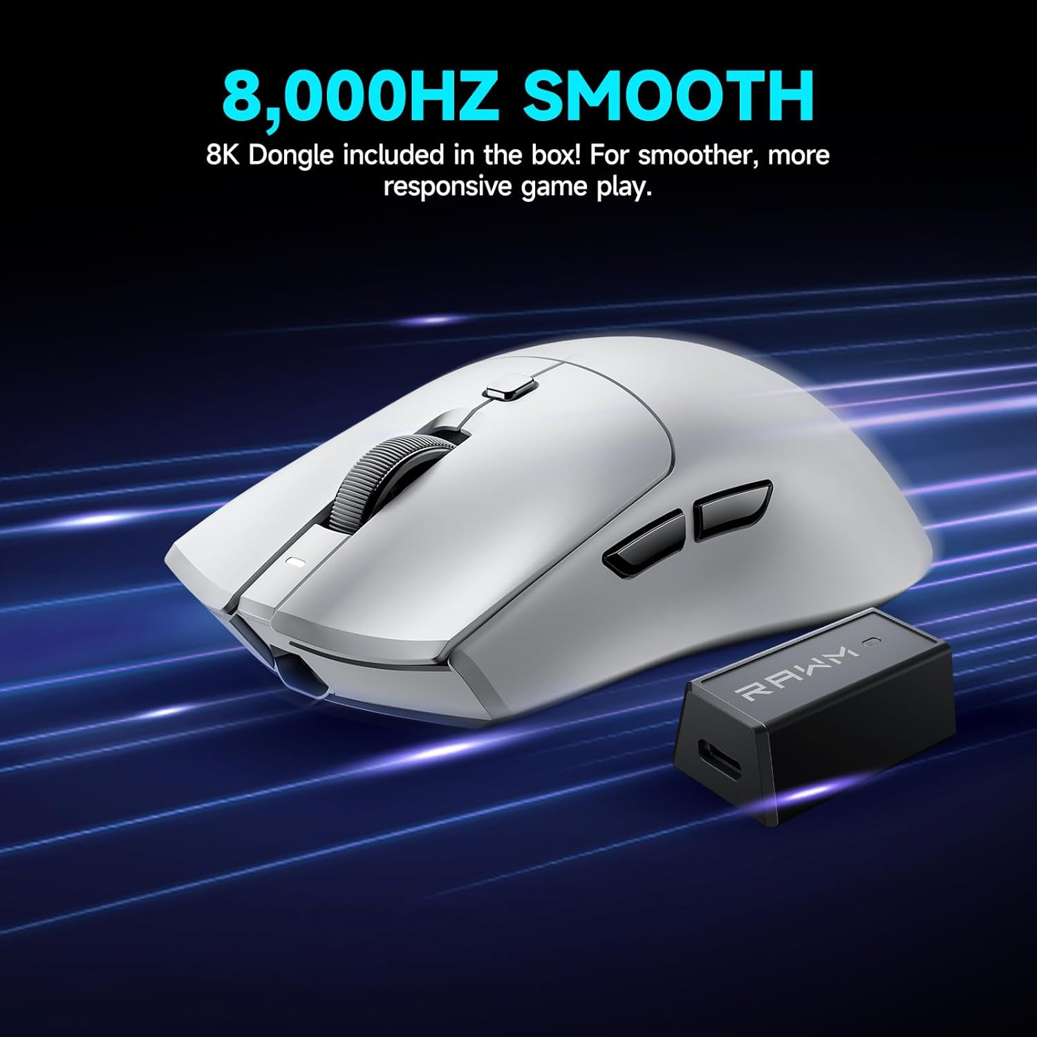Миша RAWM MH01Pro White