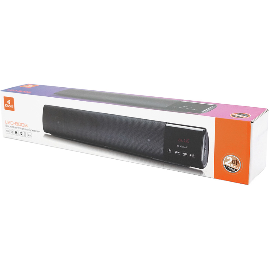 Портативная колонка KISONLI LED-800B Black