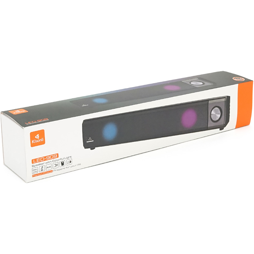 Портативная колонка KISONLI LED-909 Black