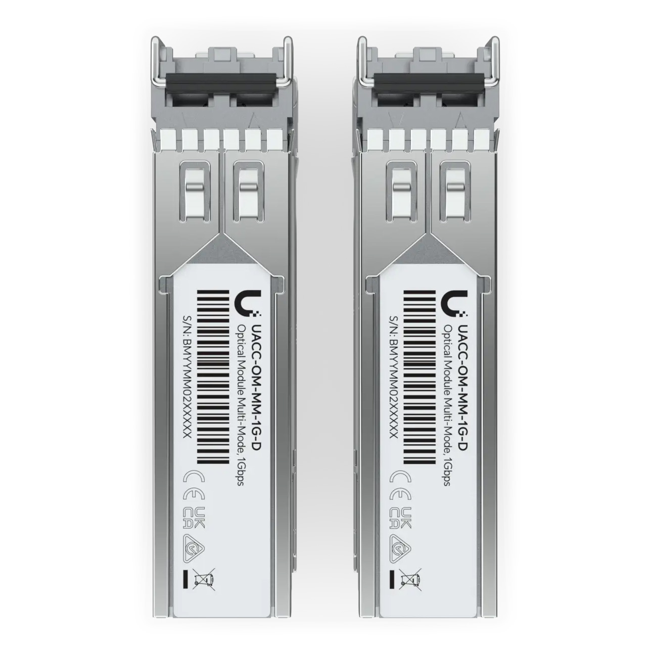 Модуль UBIQUITI UFiber 10G SFP+ Multi-Mode Optical SFP+ 10GbE Tx850/Rx850 300m MM LC (UACC-OM-MM-10G-D-2)