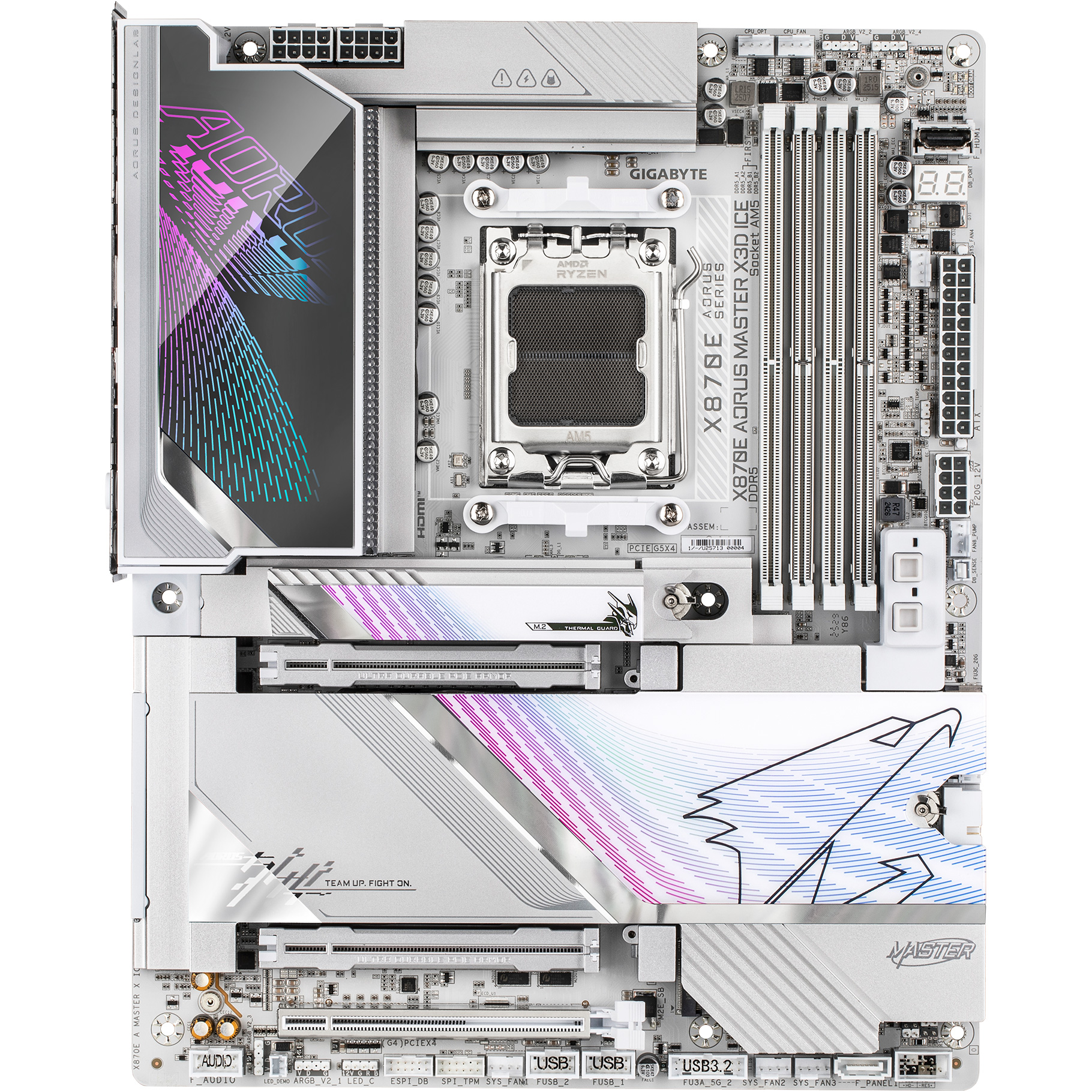 Материнская плата Gigabyte AORUS X870E Master X3D Ice