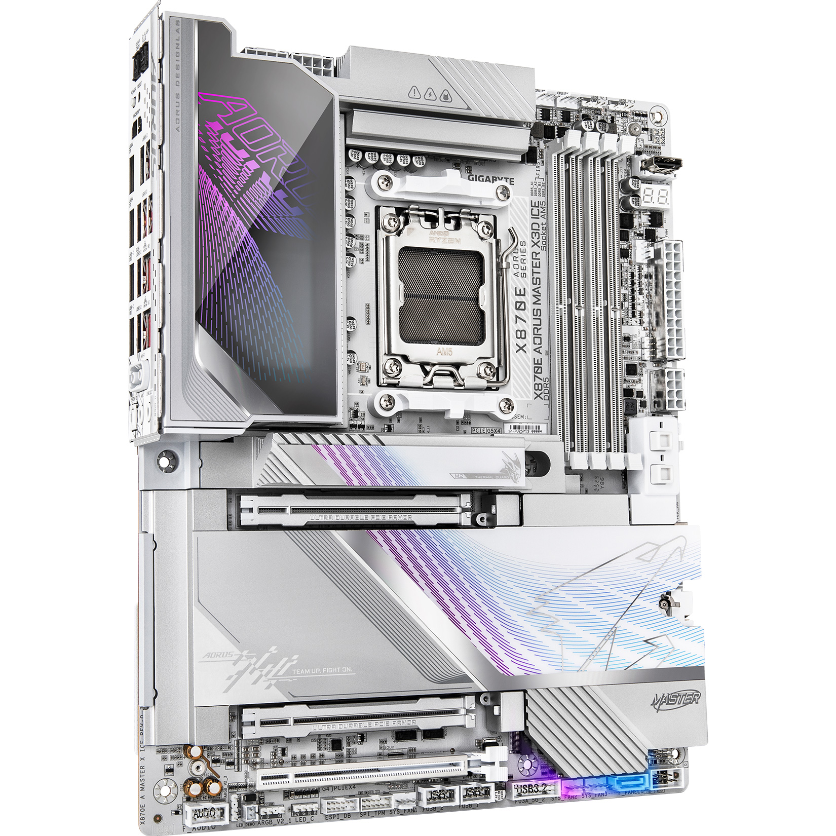Материнская плата Gigabyte AORUS X870E Master X3D Ice