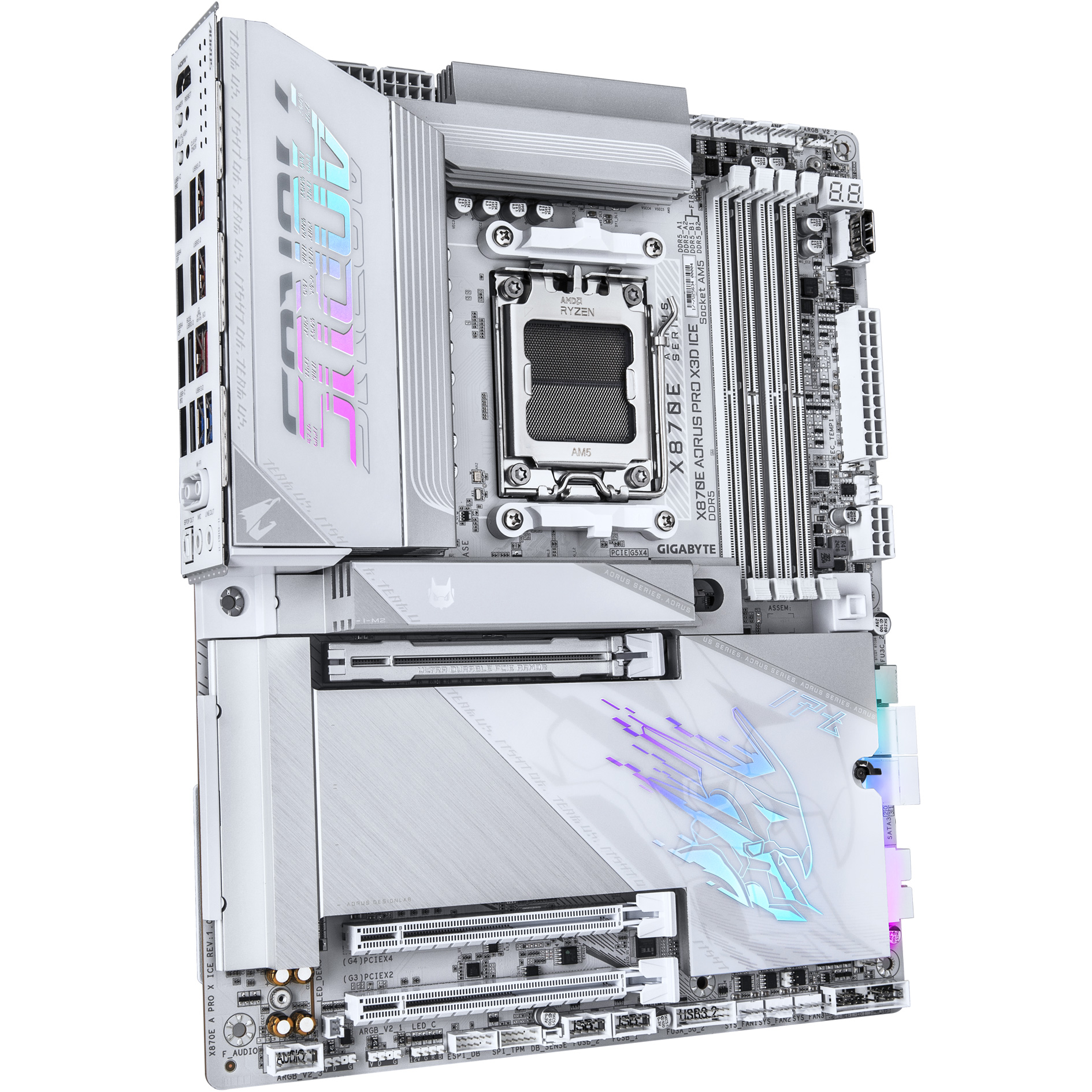 Материнская плата Gigabyte AORUS X870E Pro X3D Ice