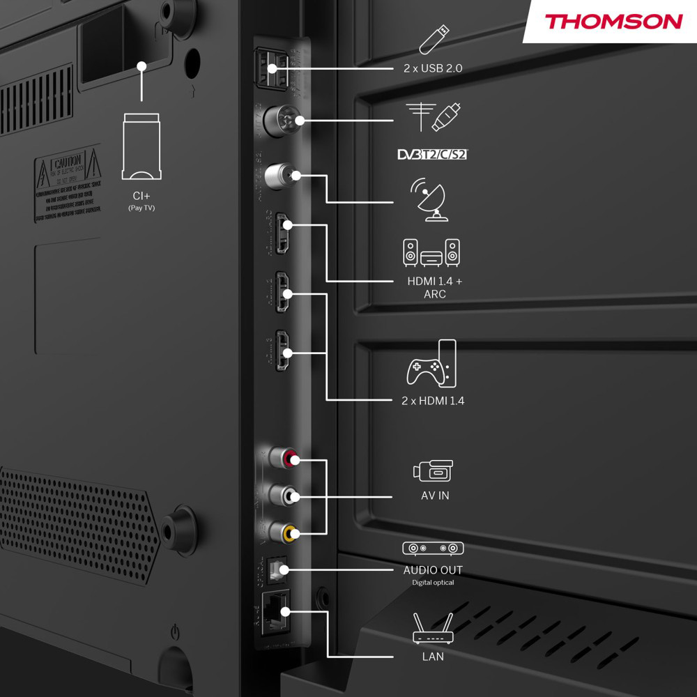Телевизор THOMSON 43" QLED 43FQG3S15
