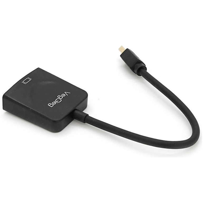 Конвертер відеосигналу VEGGIEG 4K Mini DP to HDMI 0.15м Black (V-Z616)
