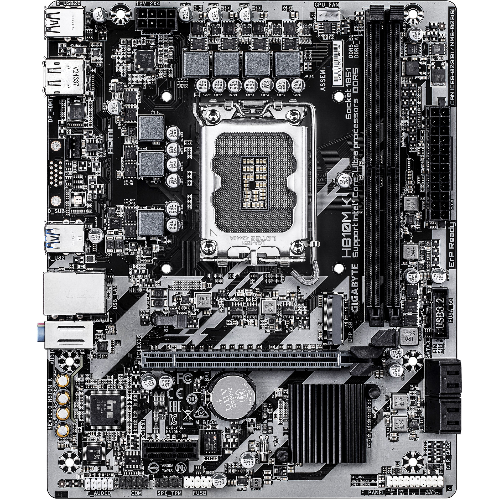 Материнская плата GIGABYTE H810M K