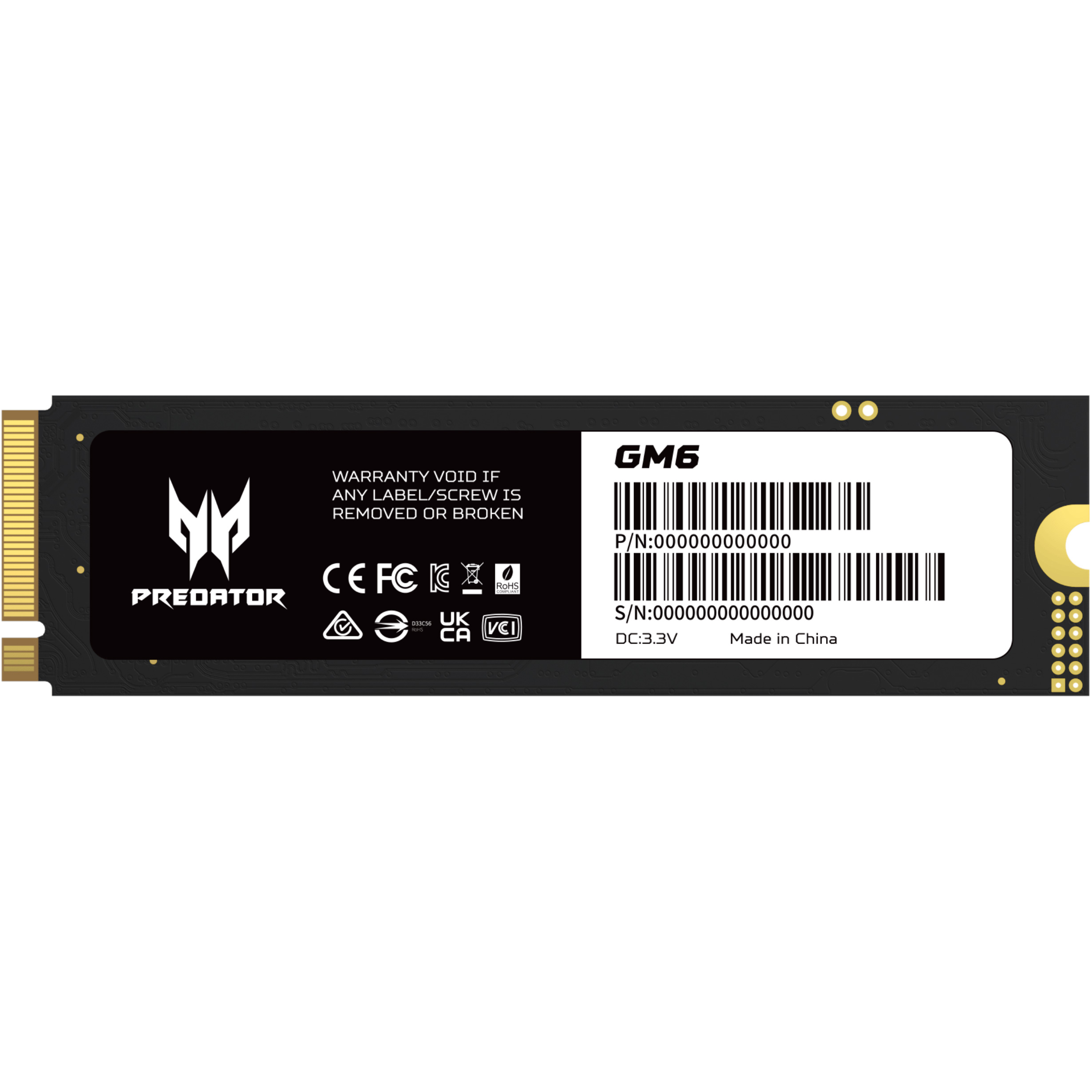 SSD диск ACER PREDATOR GM6 2TB M.2 NVMe (BL.9BWWR.134)