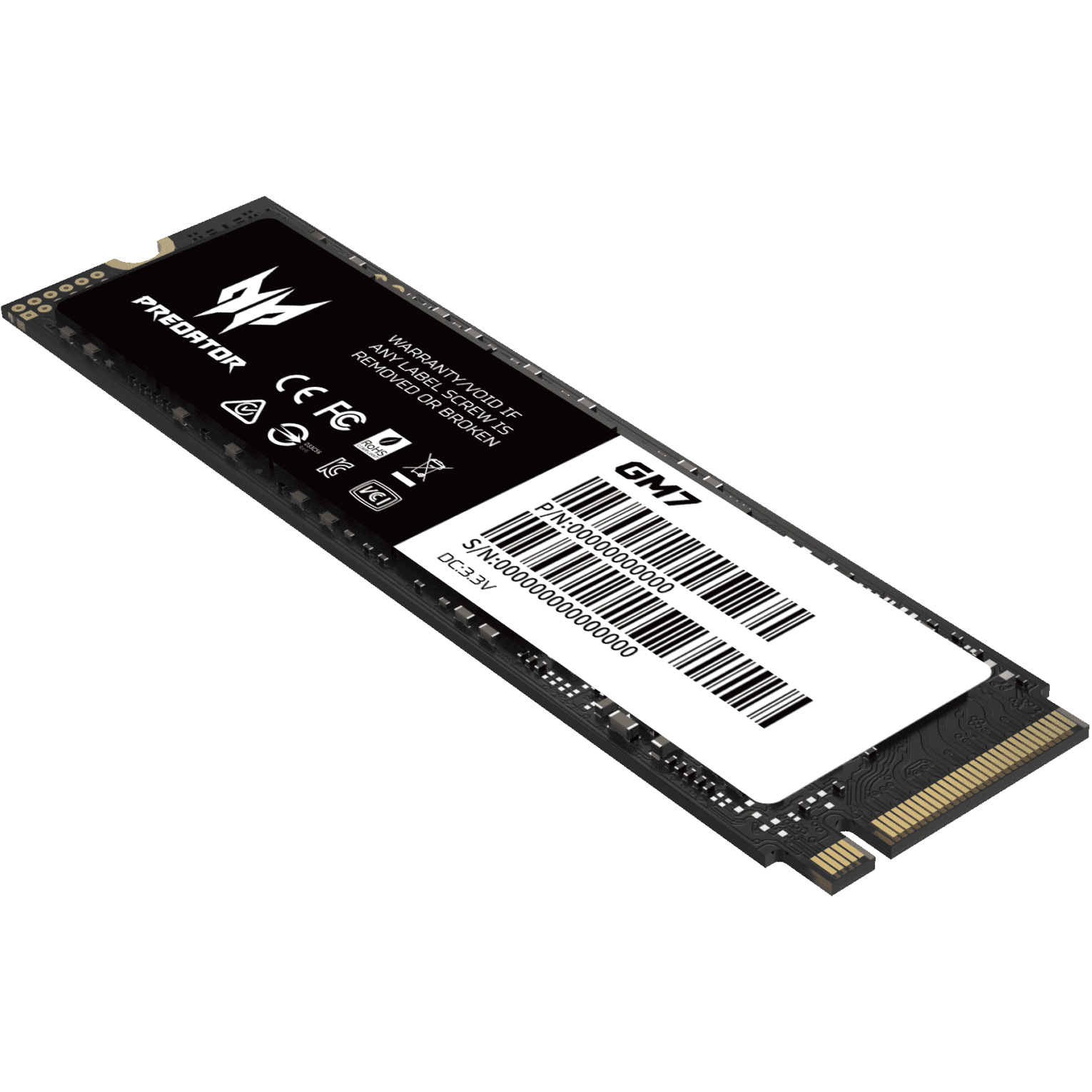 SSD диск ACER PREDATOR GM7 512GB M.2 NVMe (BL.9BWWR.117)