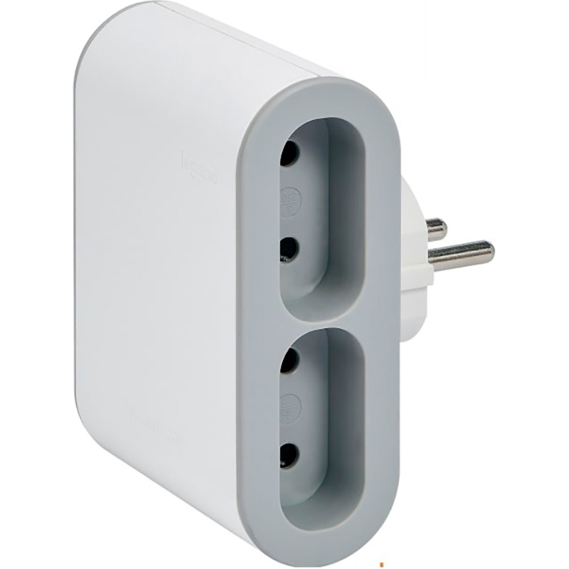 Мережевий розгалужувач LEGRAND Standard 4x2K+3 White, 4 розетки (049400)