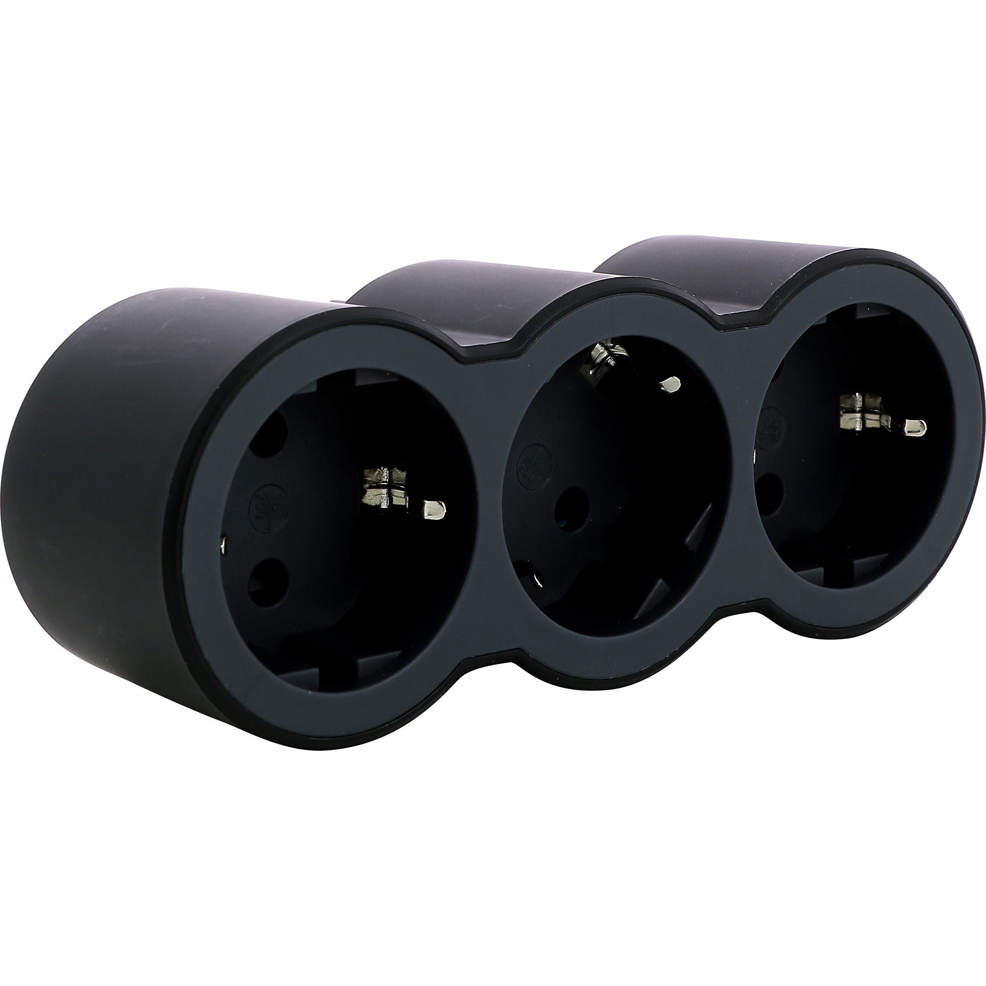 Мережевий розгалужувач LEGRAND Standard 3x2K+3 Black, 3 розетки (694519)