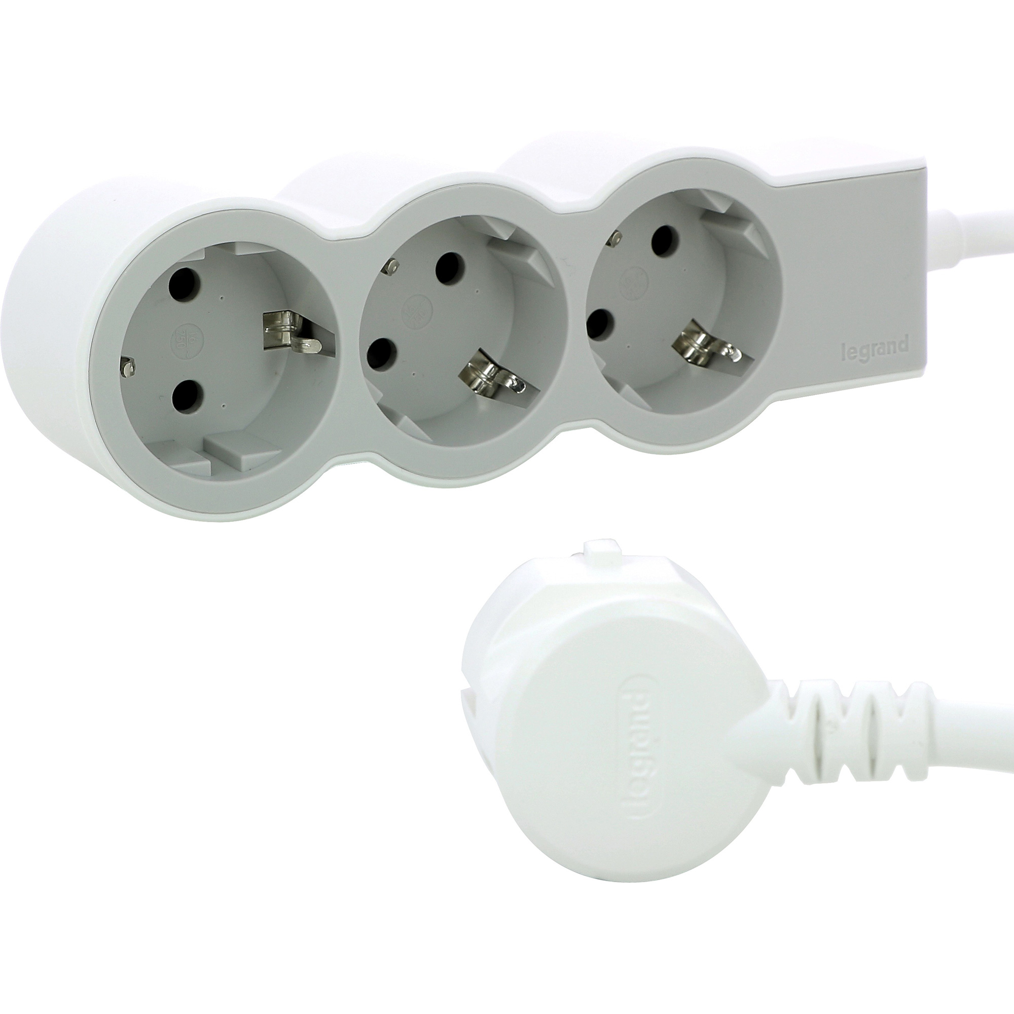 Подовжувач LEGRAND Standard 3x2K+3 White, 3 розетки, 5м (694567)