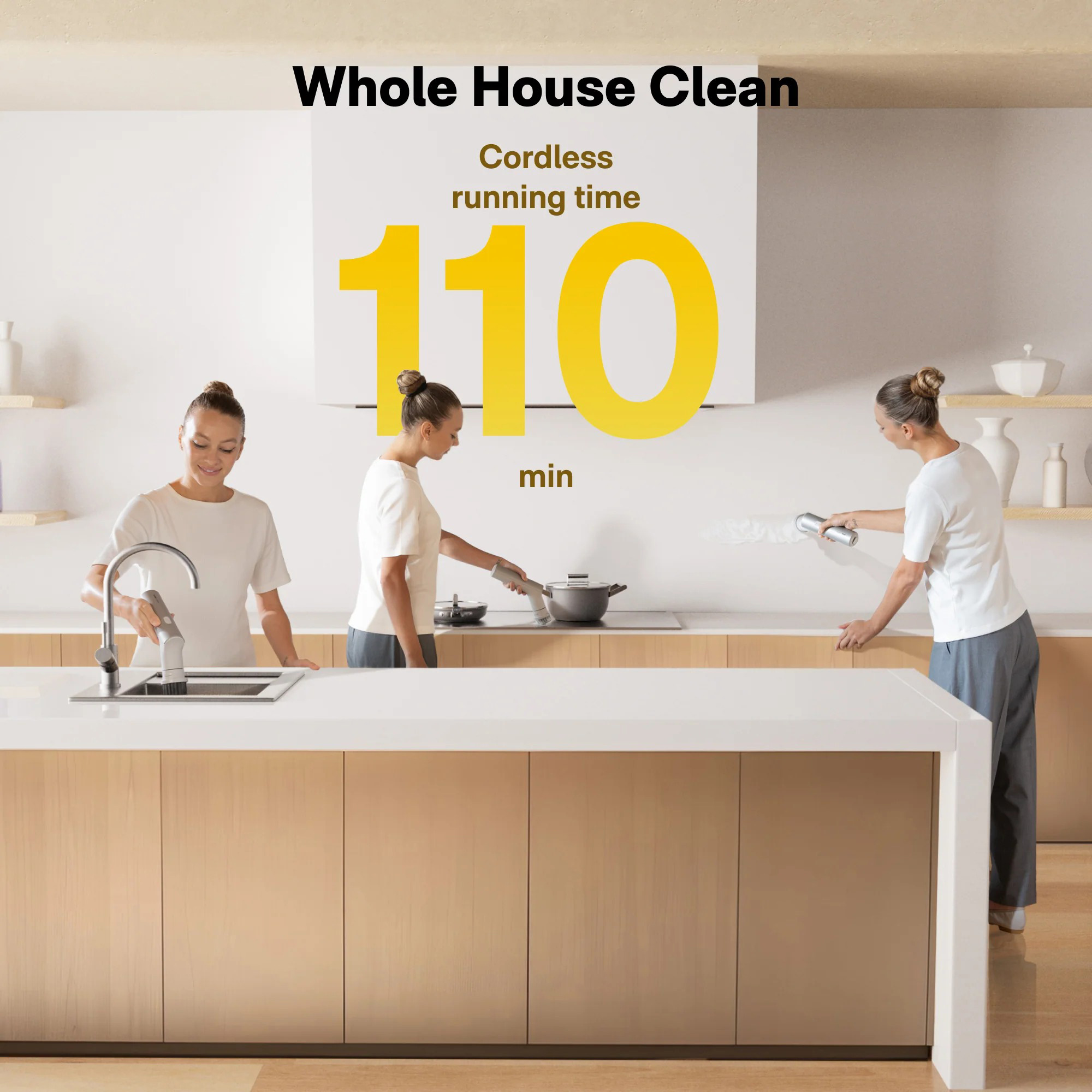 Електрощітка HOTO Electric Kitchen Scrubber QWQJS001 (6974370802479)