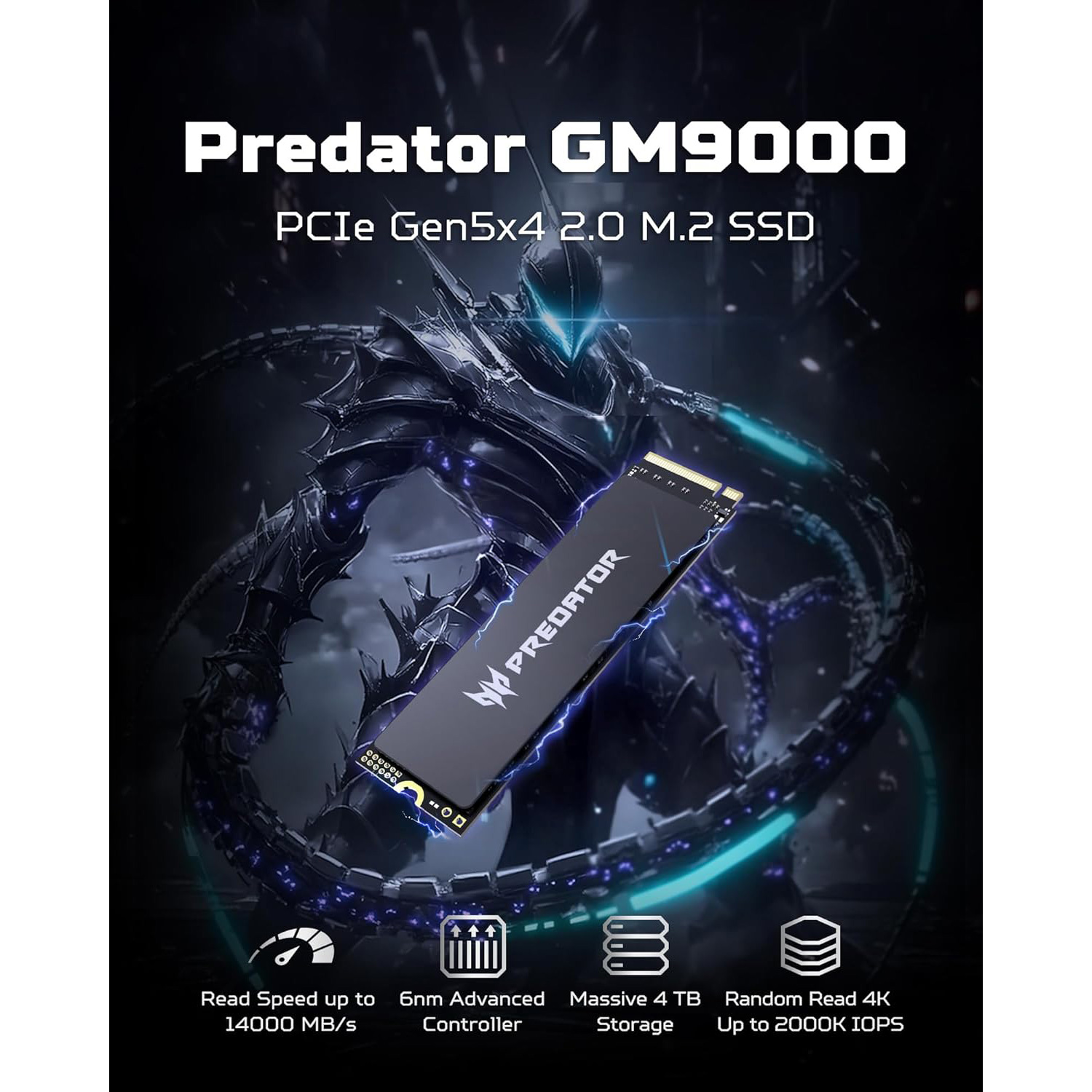 SSD диск ACER PREDATOR GM9000 1TB M.2 NVMe (BL.9BWWR.129)