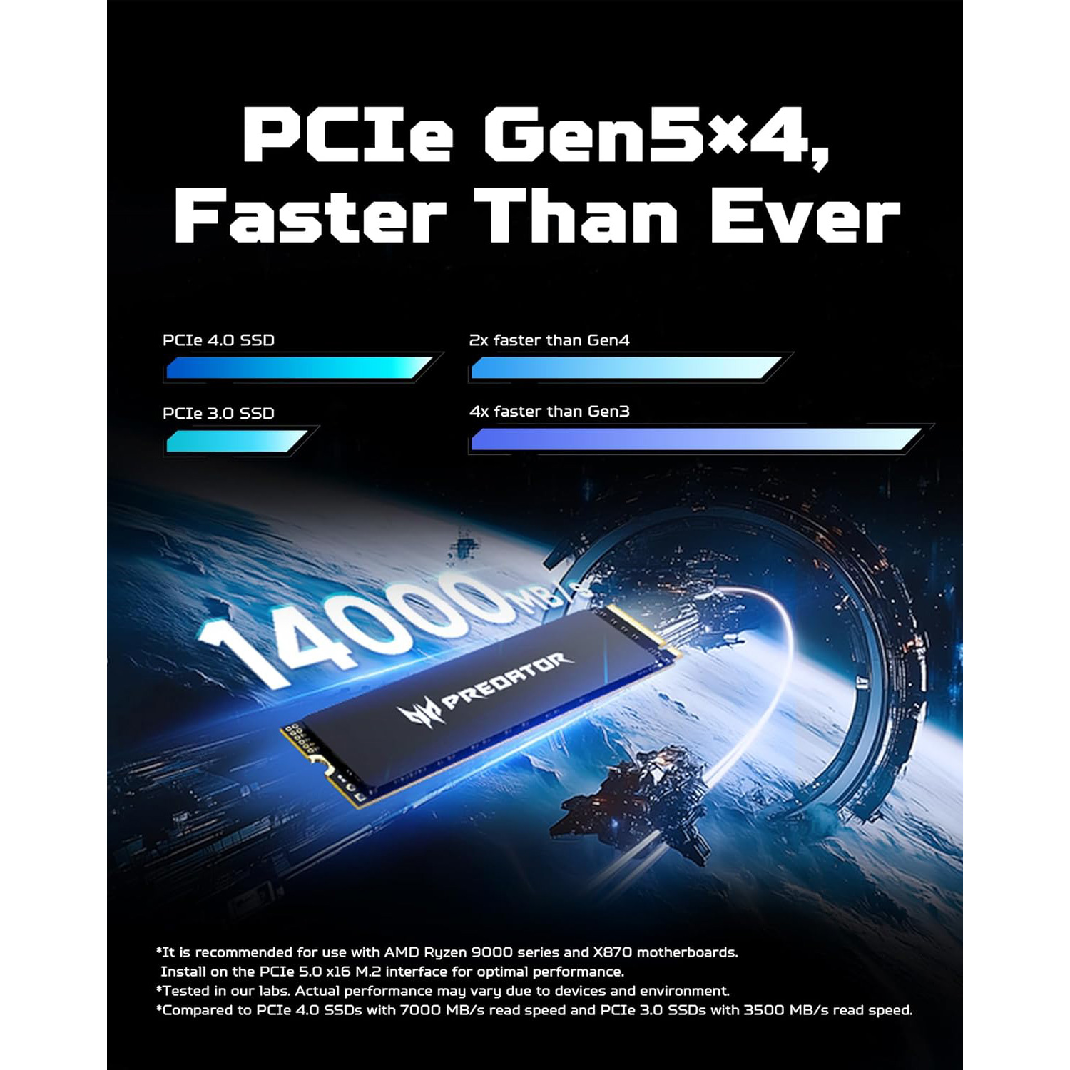 SSD диск ACER PREDATOR GM9000 1TB M.2 NVMe (BL.9BWWR.129)